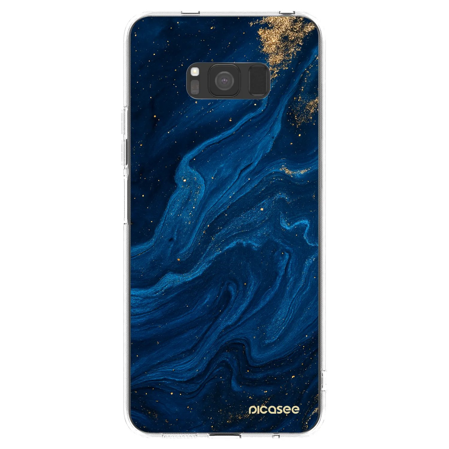 Picasee διαφανής θήκη σιλικόνης Samsung Galaxy S8 G950F - Blue
