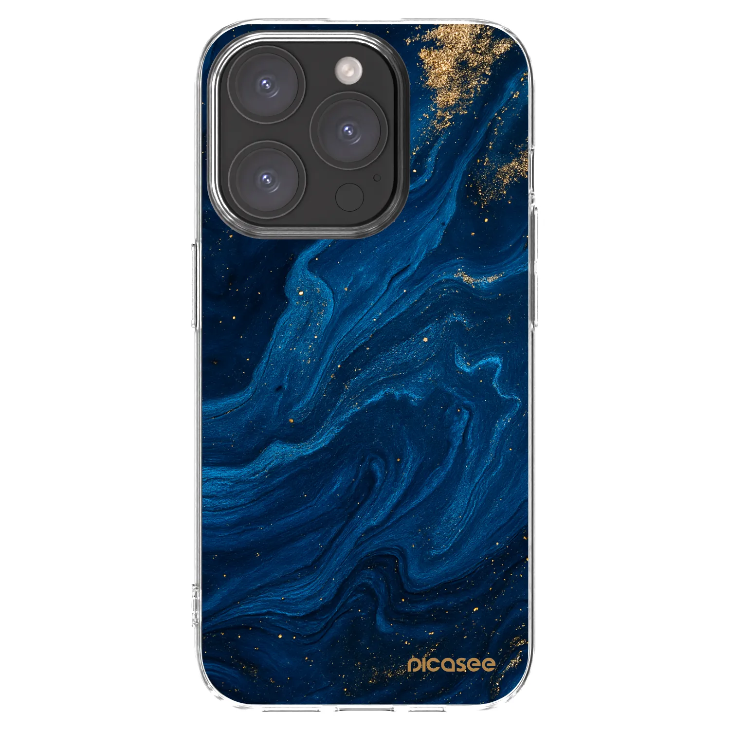 Picasee διαφανής θήκη σιλικόνης Apple iPhone 15 Pro - Blue