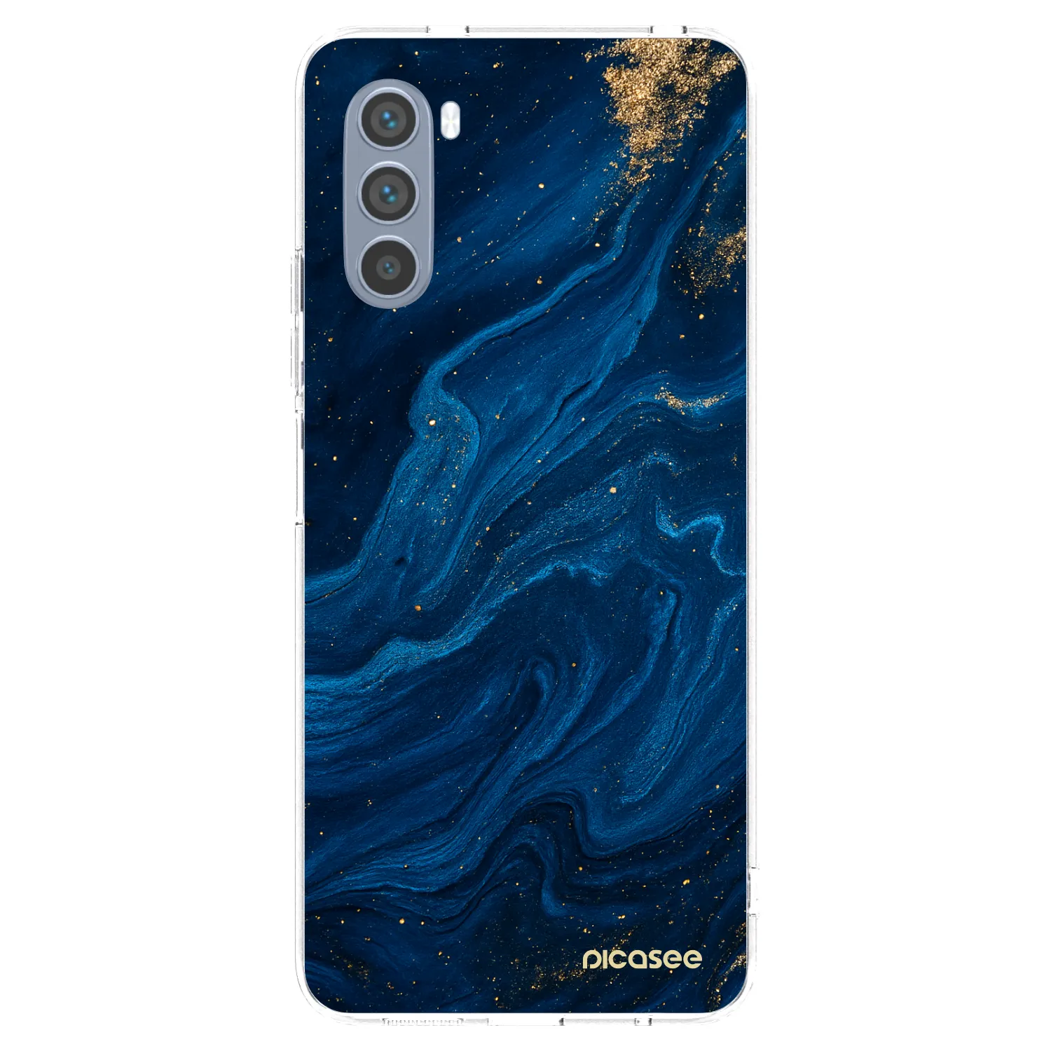 Picasee διαφανής θήκη σιλικόνης Motorola Moto G62 - Blue