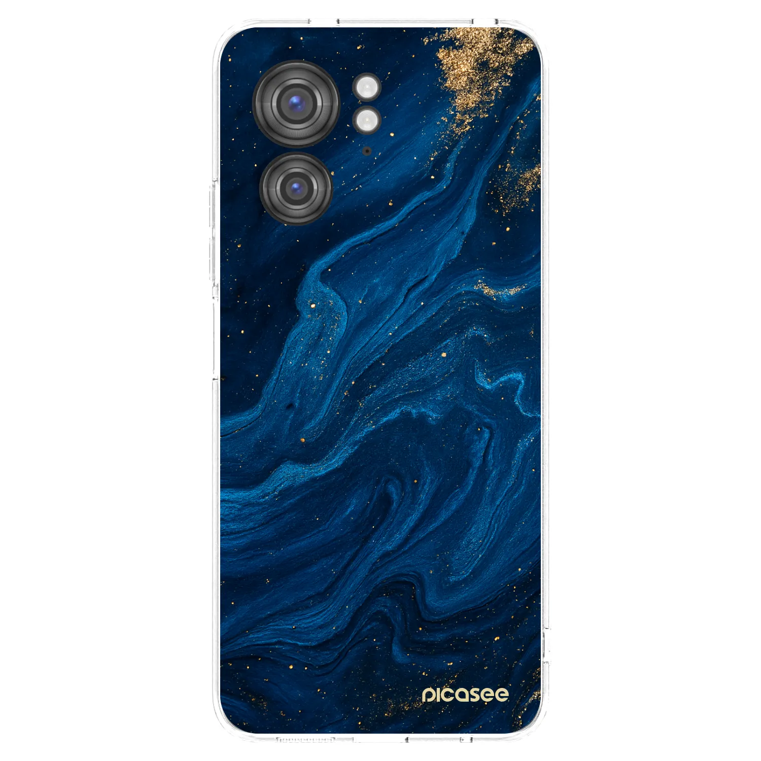 Picasee διαφανής θήκη σιλικόνης Motorola Edge 40 - Blue