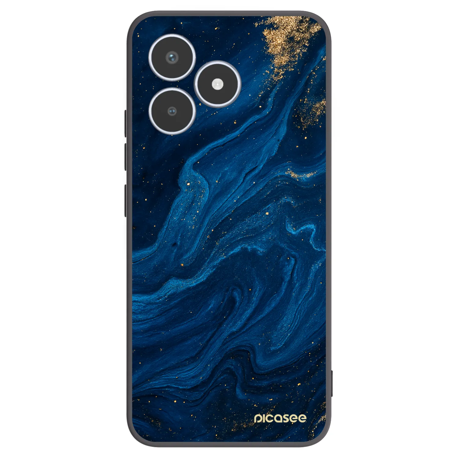 Picasee Μαύρη θήκη σιλικόνης για Realme C53 - Blue