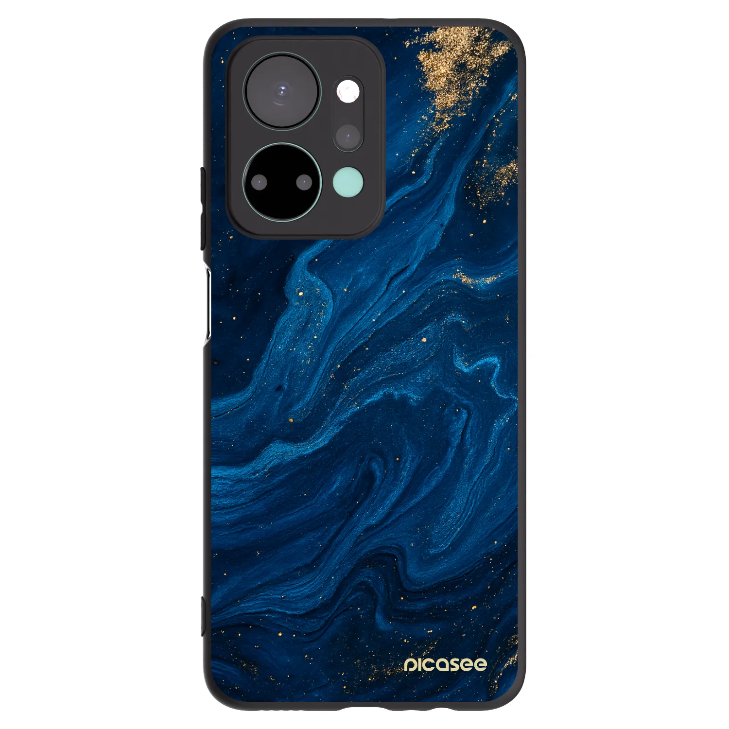 Picasee Μαύρη θήκη σιλικόνης για Honor X7a - Blue