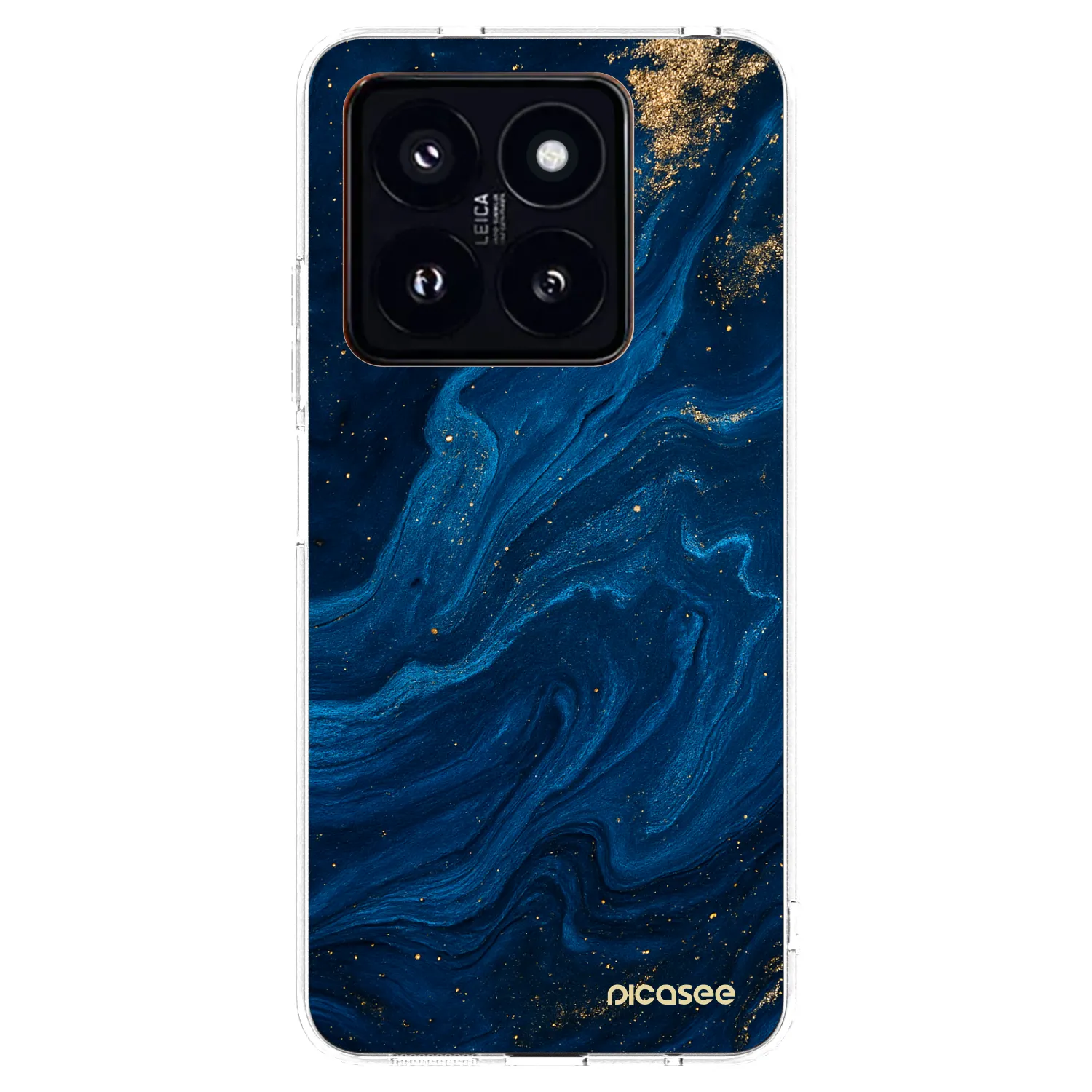 Picasee διαφανής θήκη σιλικόνης Xiaomi 14 Pro - Blue