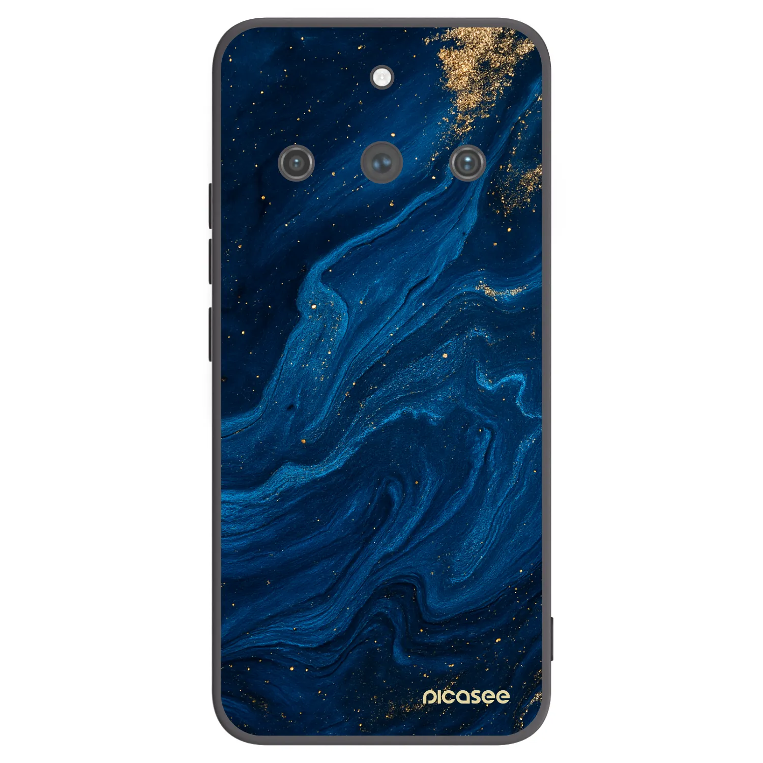 Picasee Μαύρη θήκη σιλικόνης για Realme 11 Pro+ - Blue