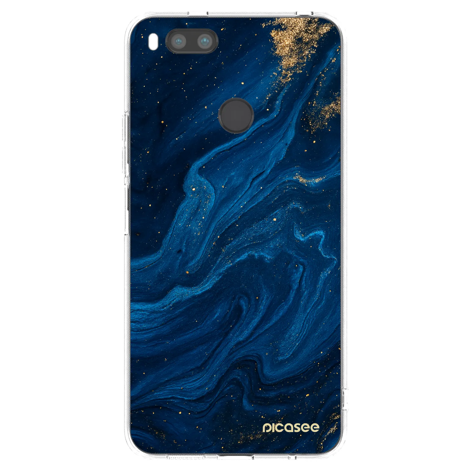 Picasee διαφανής θήκη σιλικόνης Xiaomi Mi A1 Global - Blue