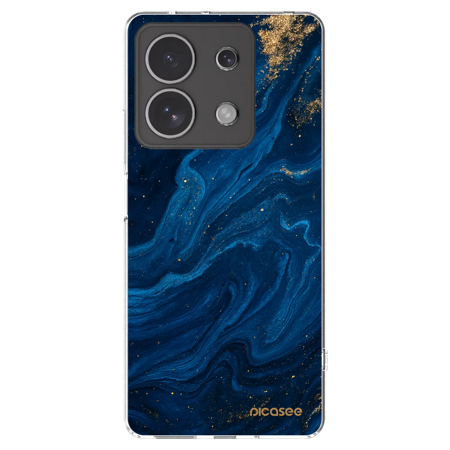 Picasee διαφανής θήκη σιλικόνης Xiaomi Redmi Note 13 4G - Blue