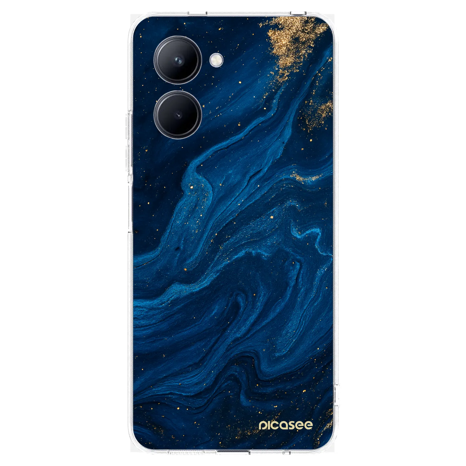 Picasee διαφανής θήκη σιλικόνης Realme C33 (2023) - Blue