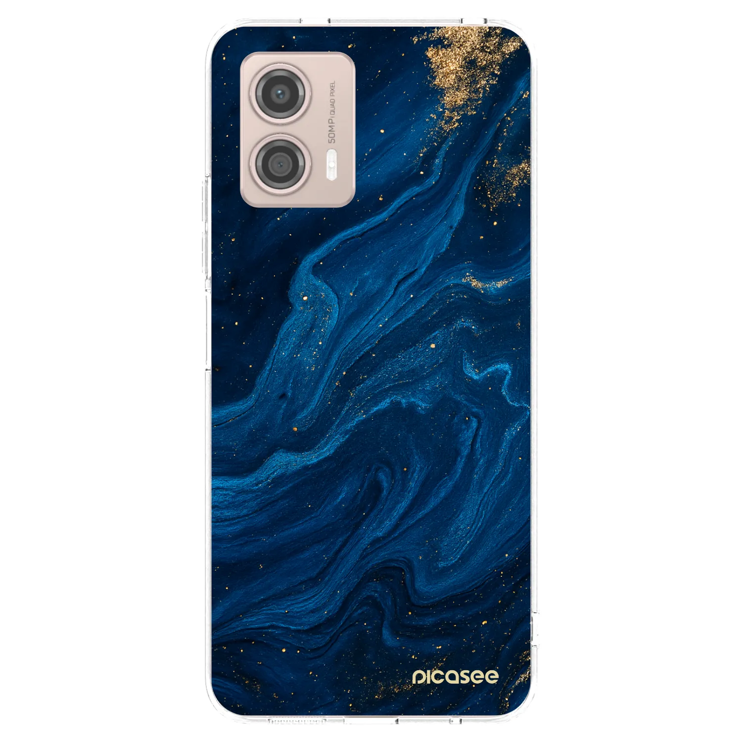 Picasee διαφανής θήκη σιλικόνης Motorola Moto G53 5G - Blue