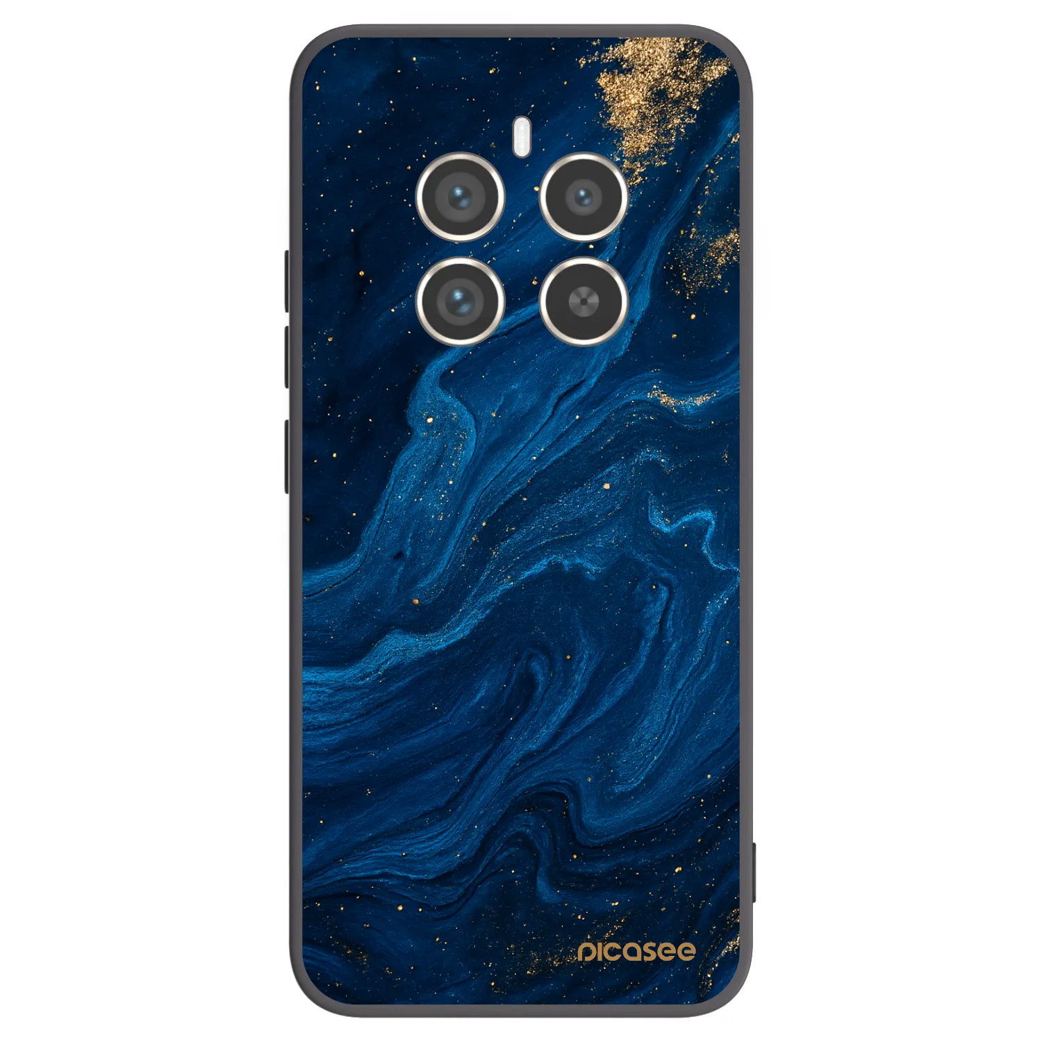 Picasee Μαύρη θήκη σιλικόνης για Realme 12 Pro 5G - Blue