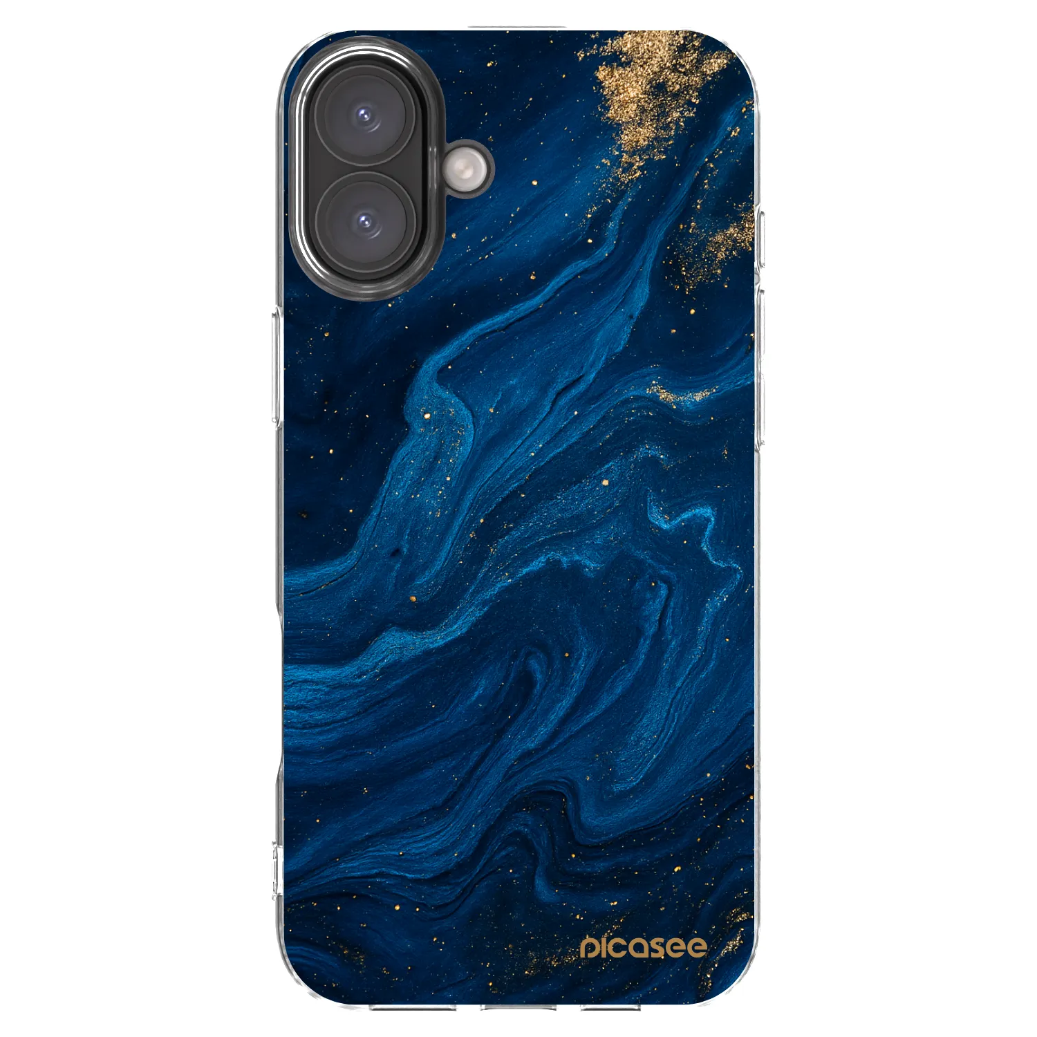 Picasee διαφανής θήκη σιλικόνης Apple iPhone 16 Plus - Blue