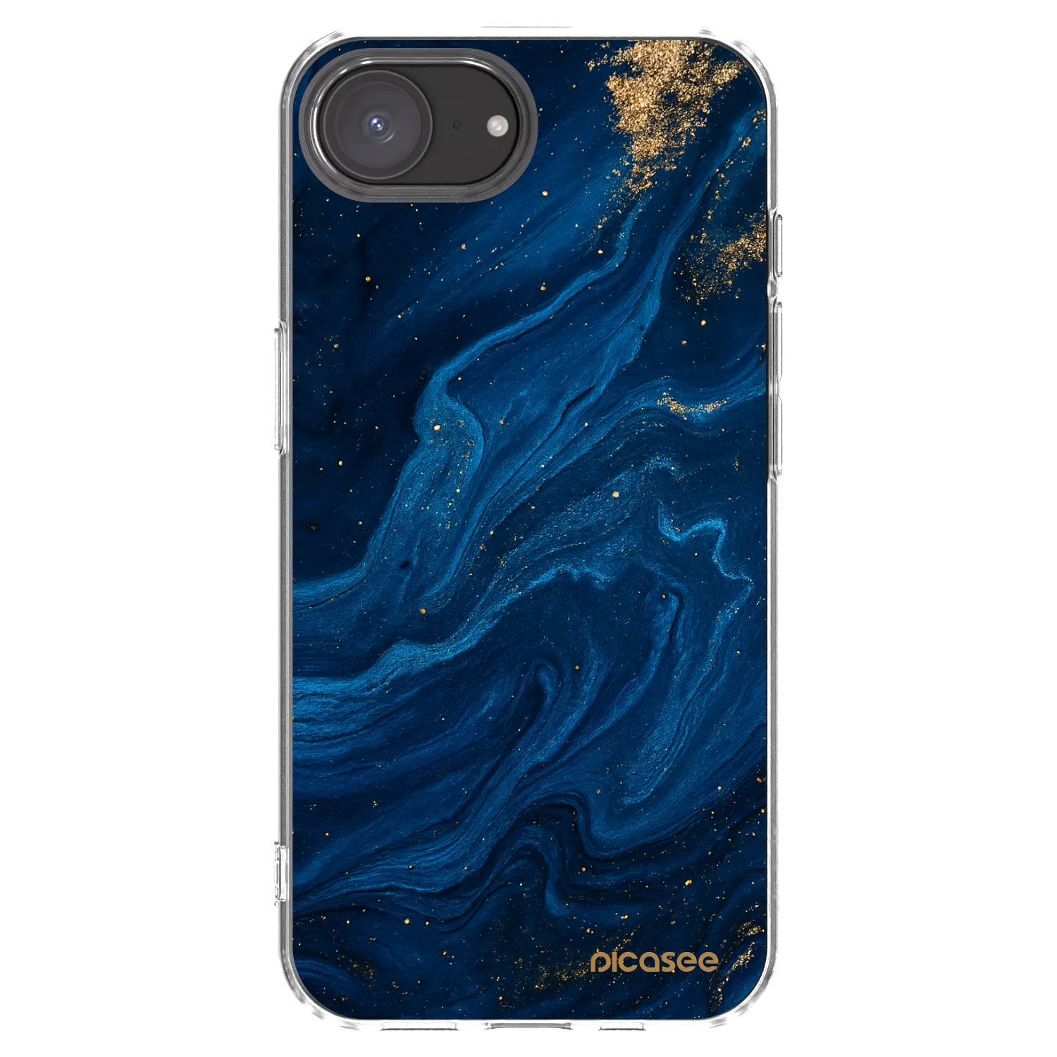 Picasee διαφανής θήκη σιλικόνης Apple iPhone 16e - Blue