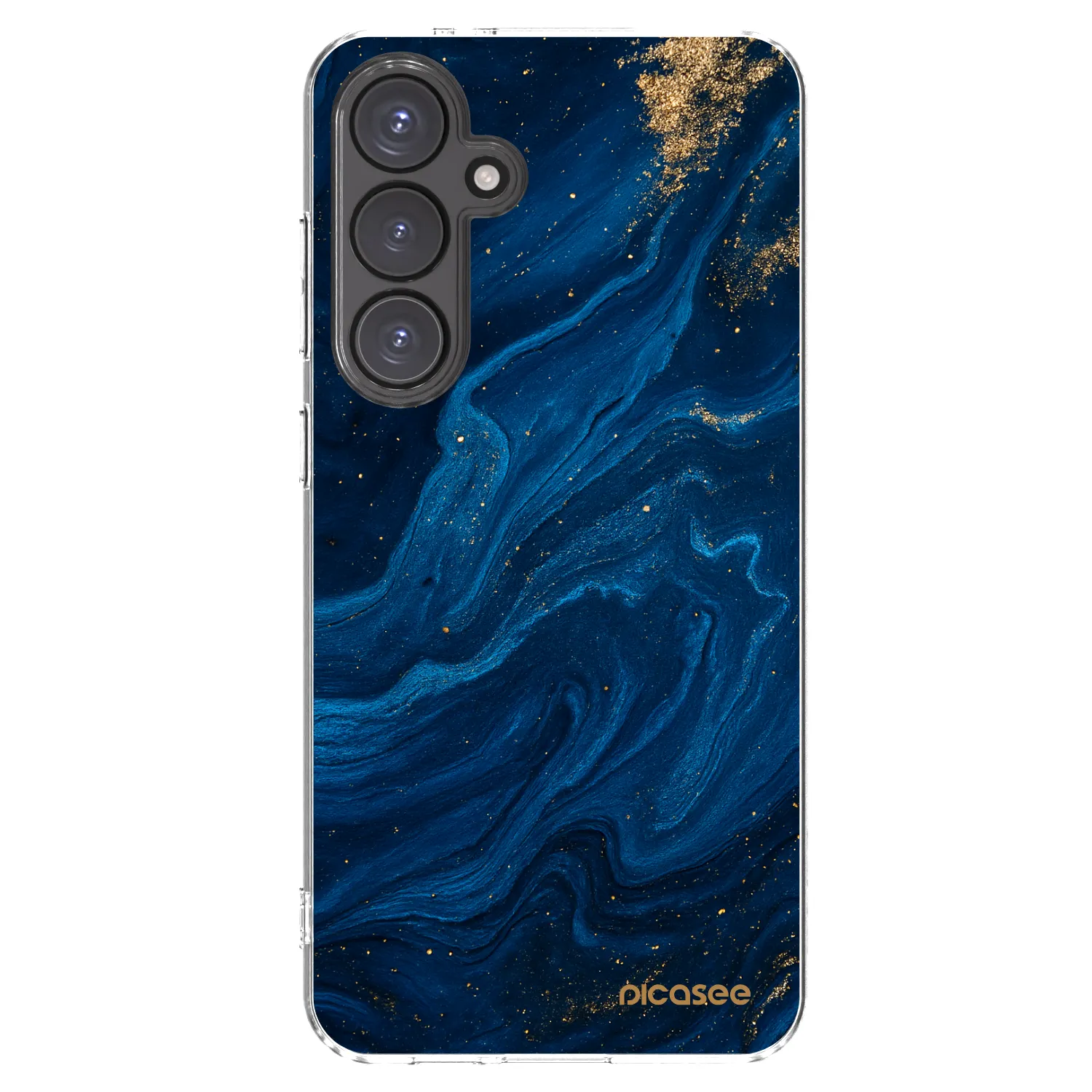 Picasee διαφανής θήκη σιλικόνης Samsung Galaxy S24 FE S721B - Blue