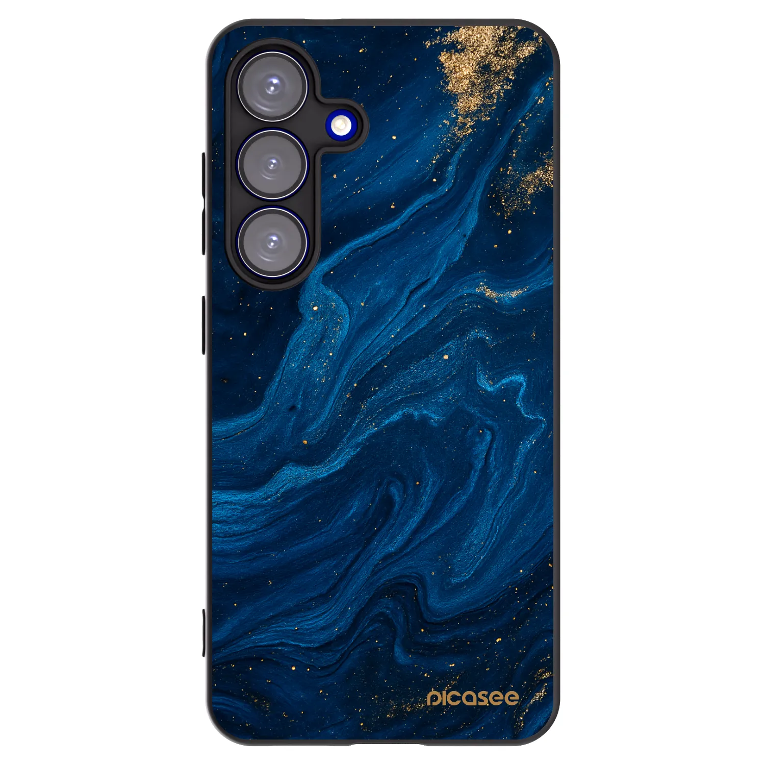 Picasee Μαύρη θήκη σιλικόνης για Samsung Galaxy S25 5G - Blue