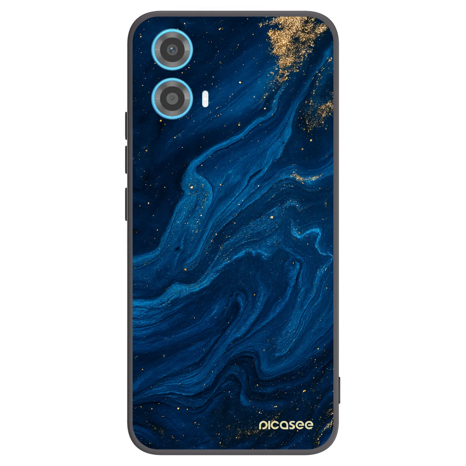 Picasee Μαύρη θήκη σιλικόνης για Motorola Moto G34 5G - Blue