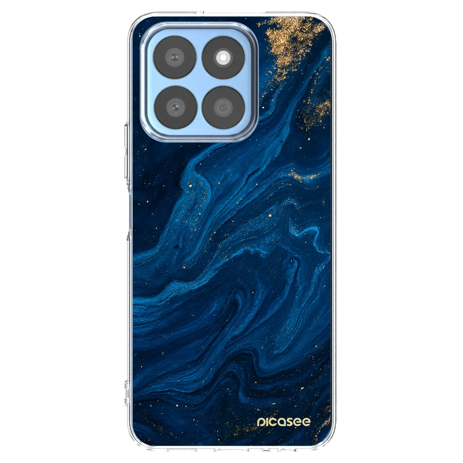 Picasee διαφανής θήκη σιλικόνης Honor X8c - Blue