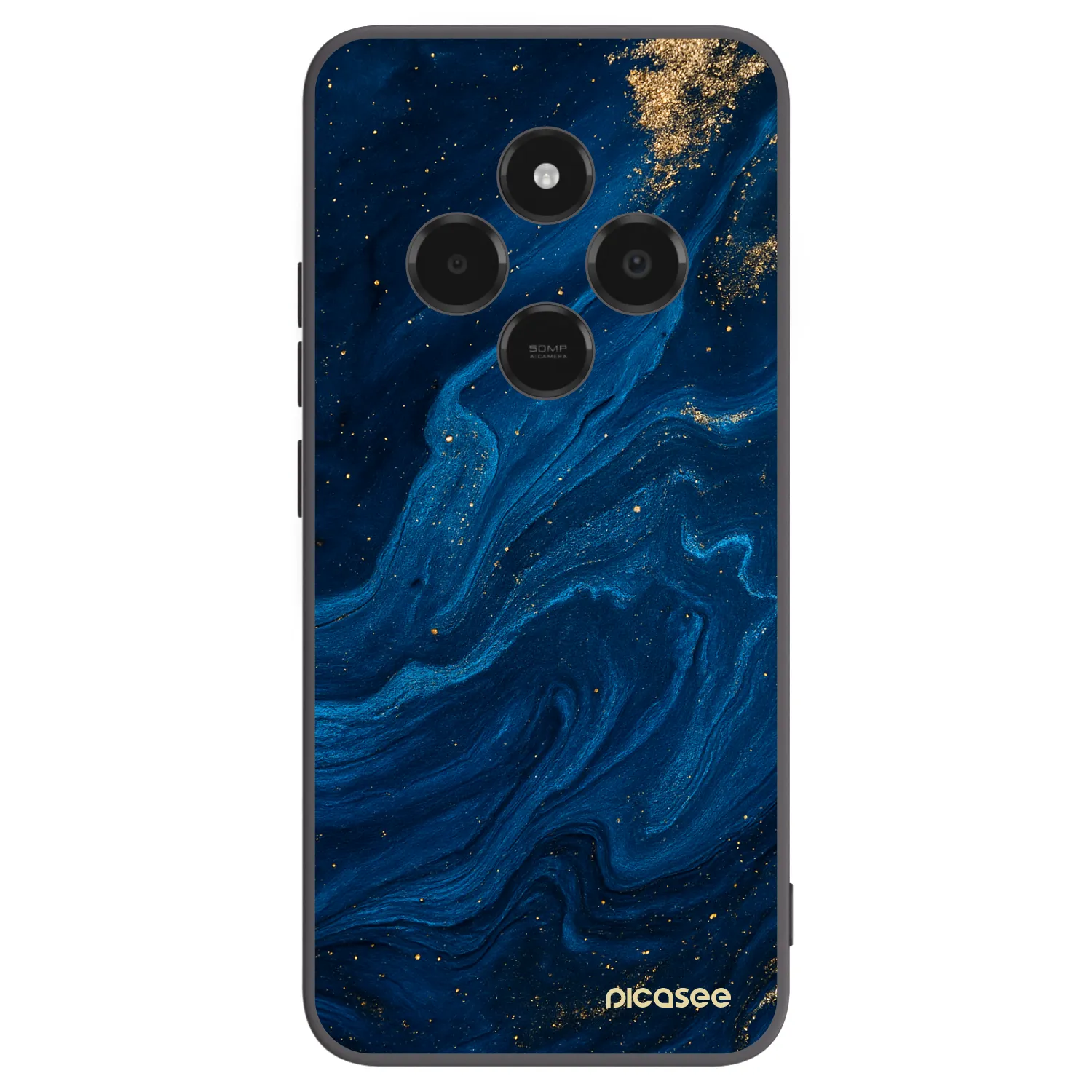 Picasee Μαύρη θήκη σιλικόνης για Xiaomi Poco C75 - Blue