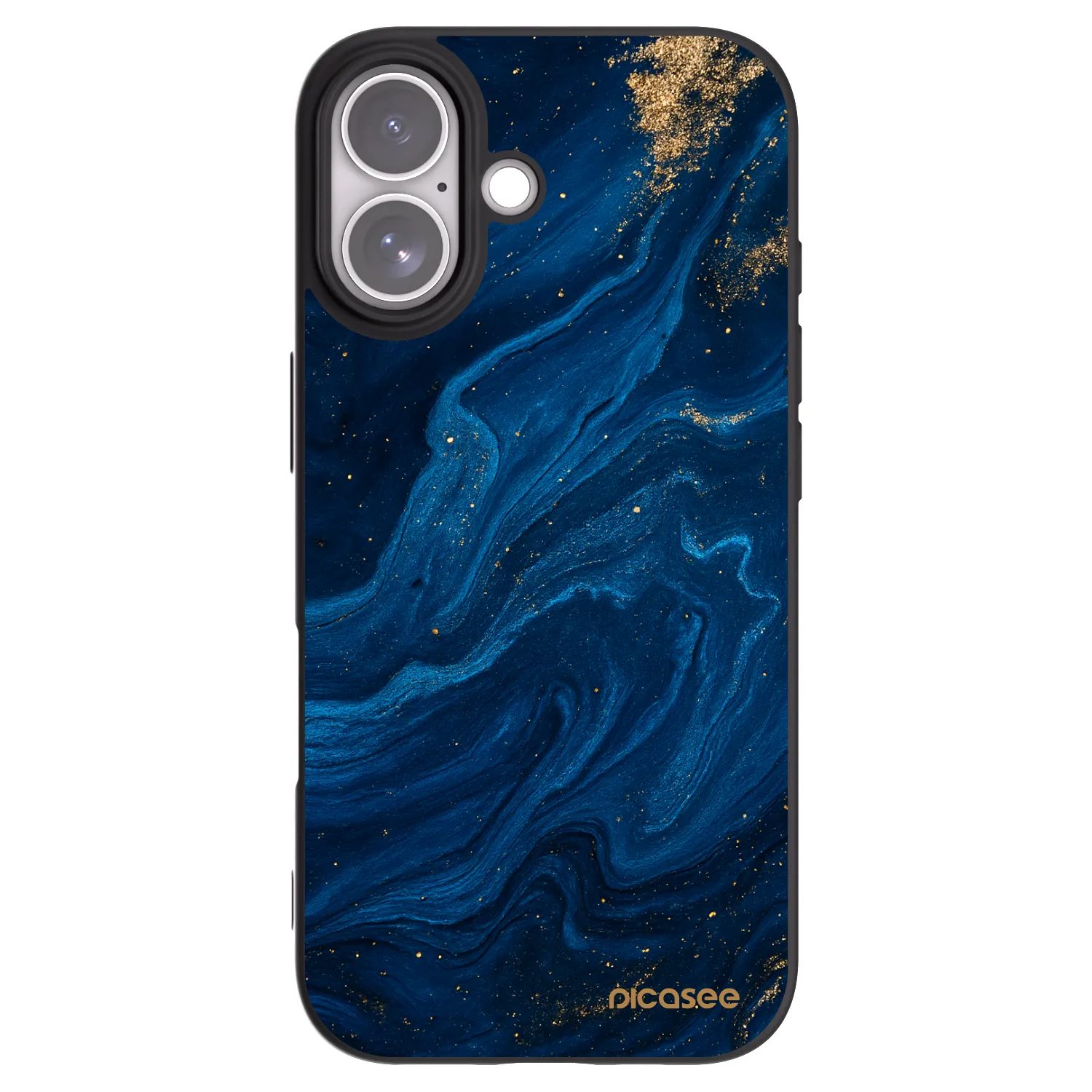 Picasee Μαύρη θήκη σιλικόνης για Apple iPhone 17 - Blue