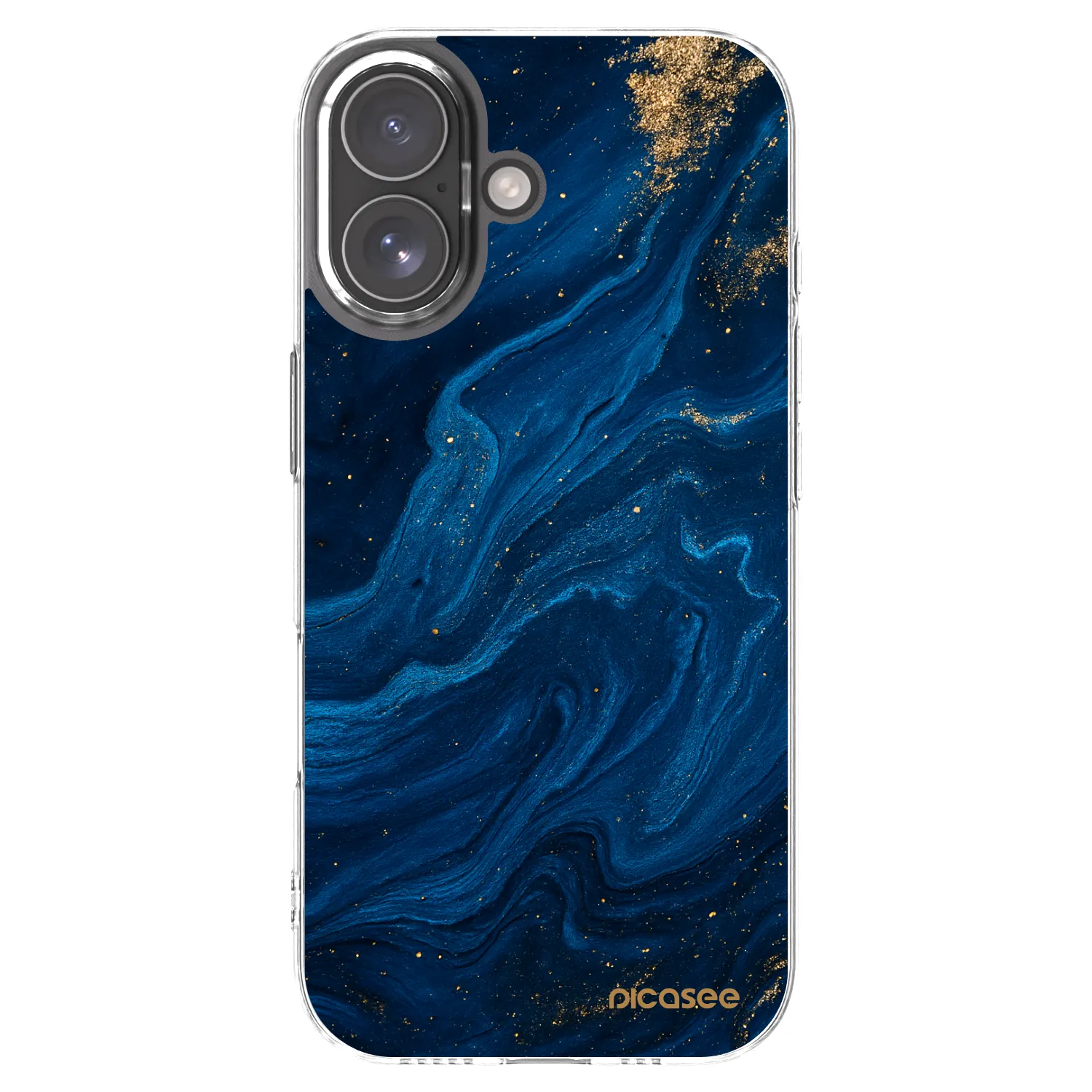 Picasee διαφανής θήκη σιλικόνης Apple iPhone 17 - Blue