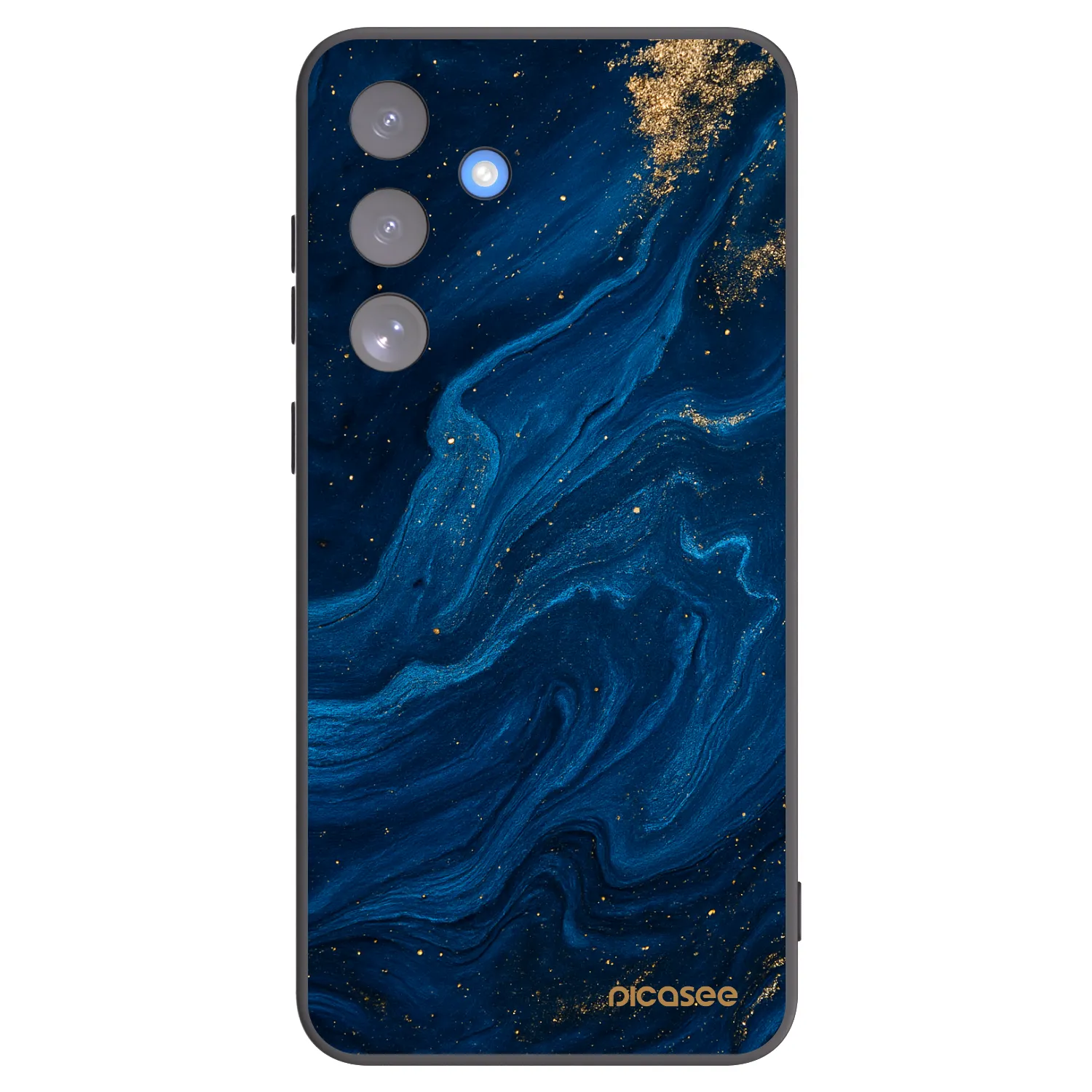 Picasee Μαύρη θήκη σιλικόνης για Samsung Galaxy S25 FE 5G - Blue