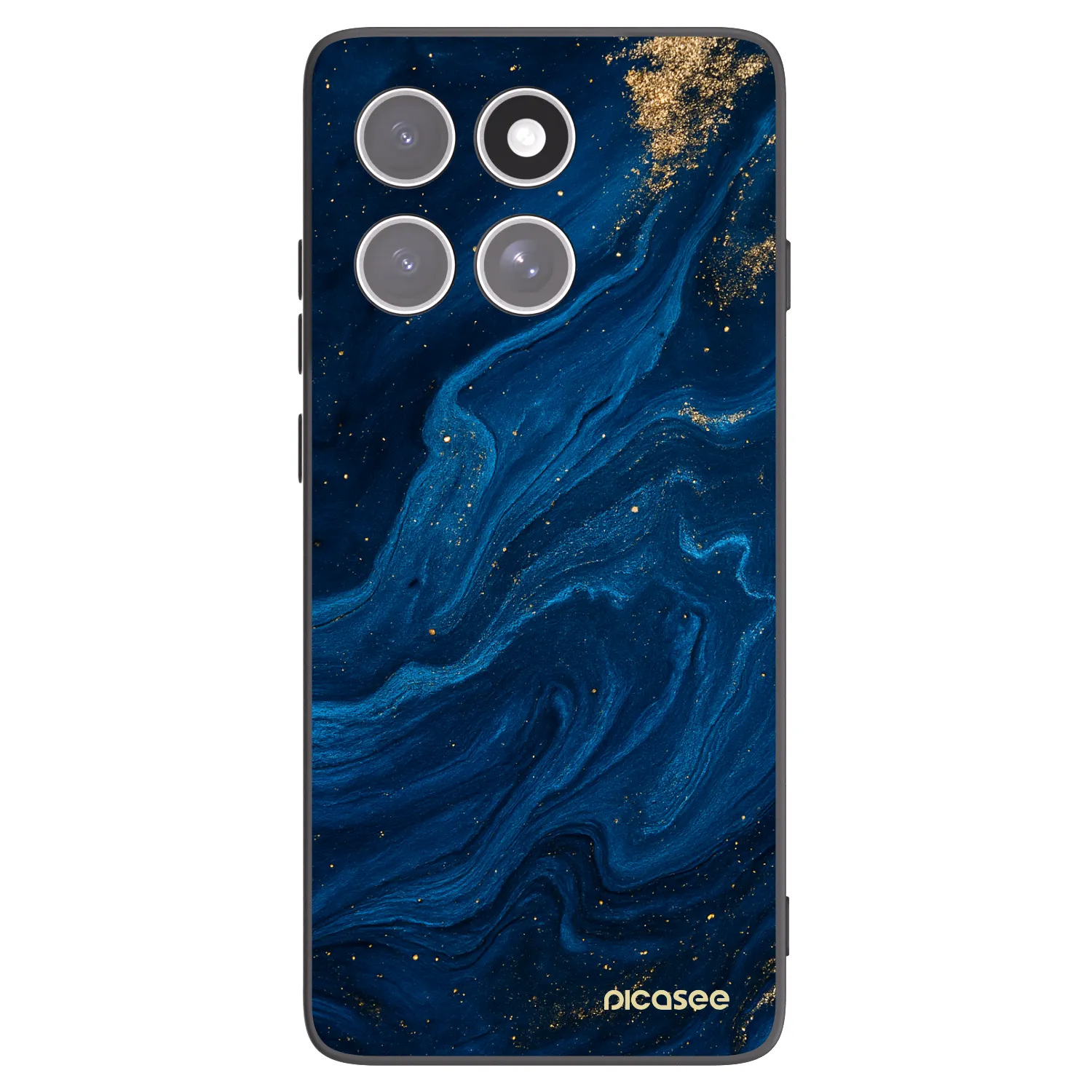 Picasee Μαύρη θήκη σιλικόνης για Motorola Edge 60 Fusion - Blue