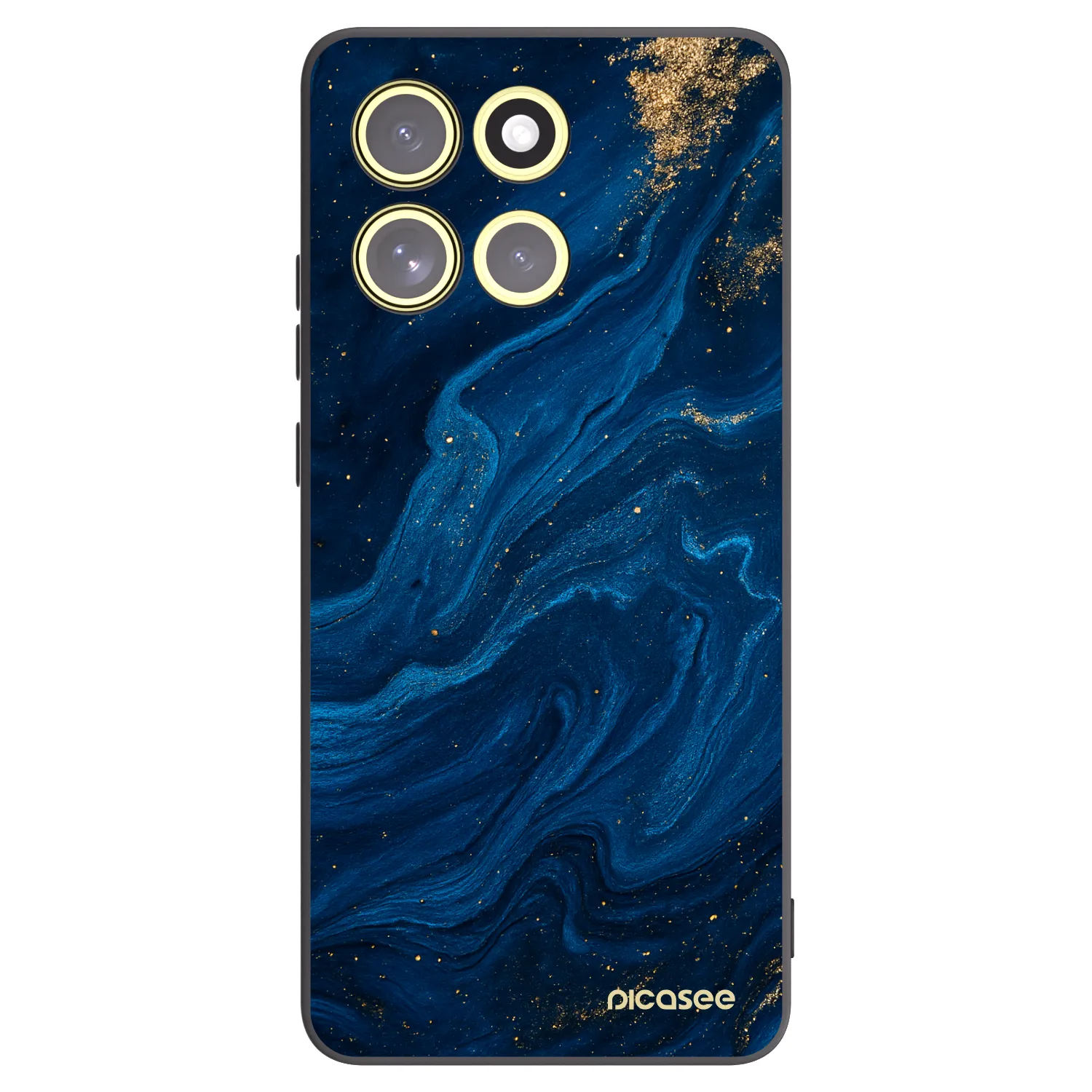 Picasee Μαύρη θήκη σιλικόνης για Motorola Moto G86 Power 5G - Blue
