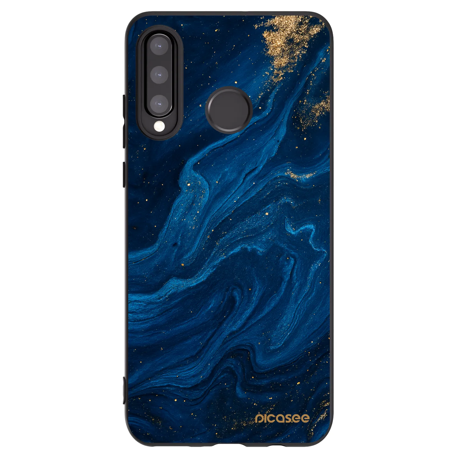Picasee Μαύρη θήκη σιλικόνης για Huawei P30 Lite - Blue