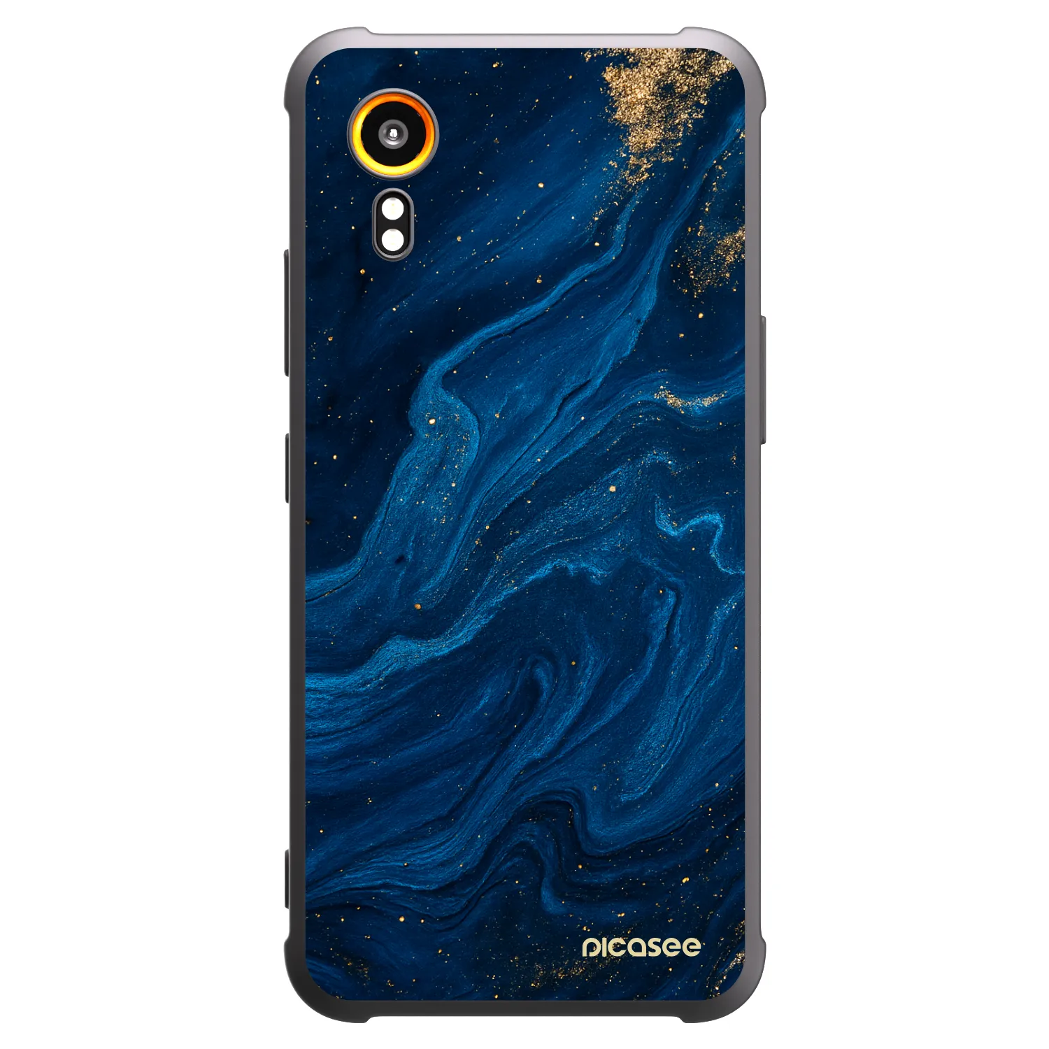 Picasee Μαύρη θήκη σιλικόνης για Samsung Galaxy Xcover 7 - Blue