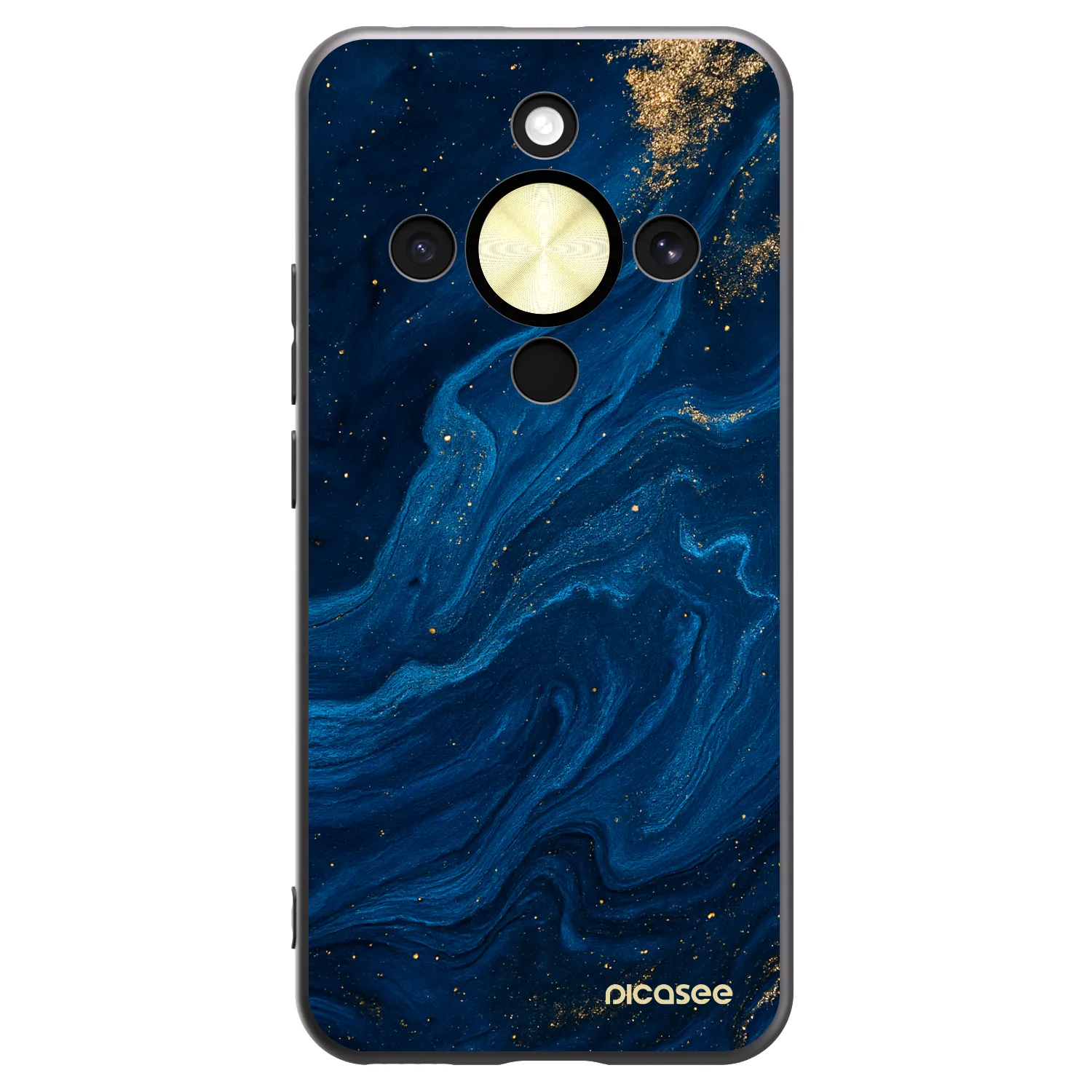 Picasee Μαύρη θήκη σιλικόνης για Honor Magic8 Lite 5G - Blue