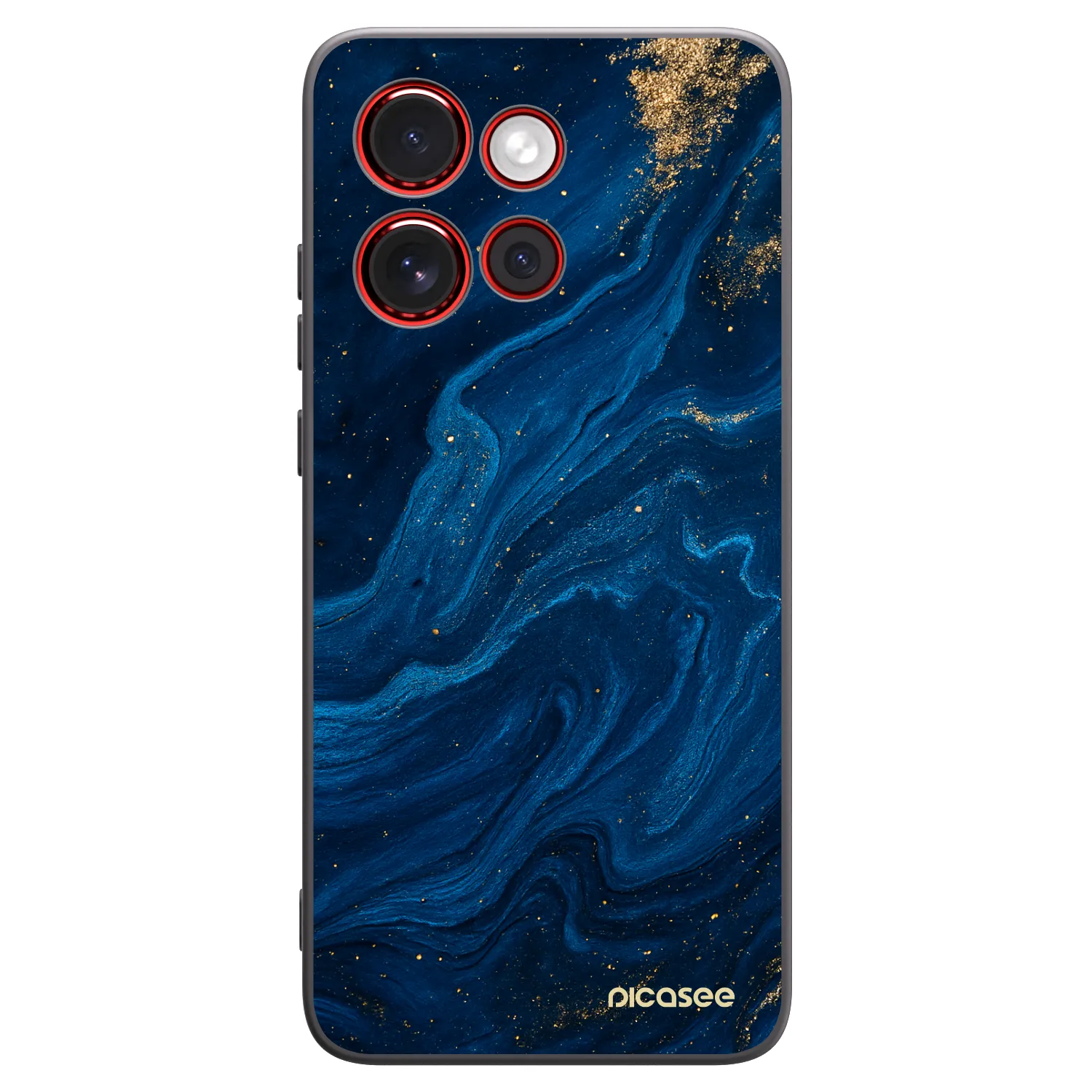 Picasee Μαύρη θήκη σιλικόνης για Motorola Edge 60 Neo 5G - Blue