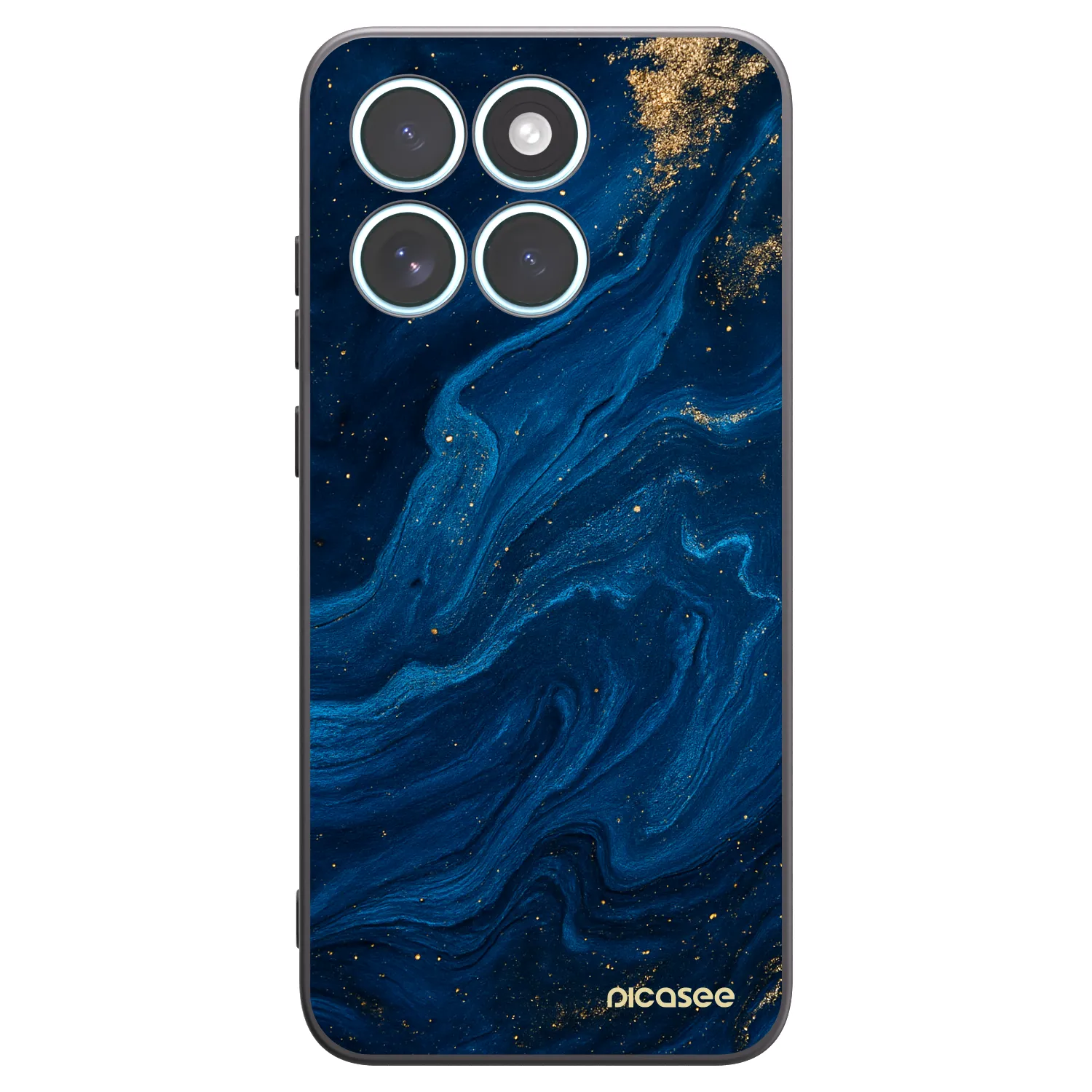 Picasee Μαύρη θήκη σιλικόνης για Motorola Edge 70 Fusion - Blue