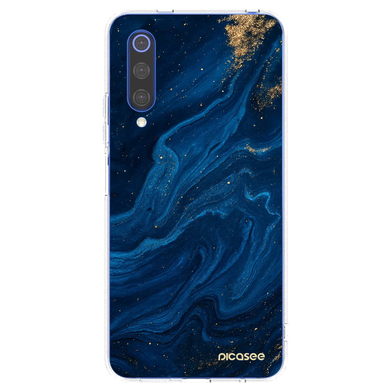 Picasee διαφανής θήκη σιλικόνης Xiaomi Mi 9 SE - Blue