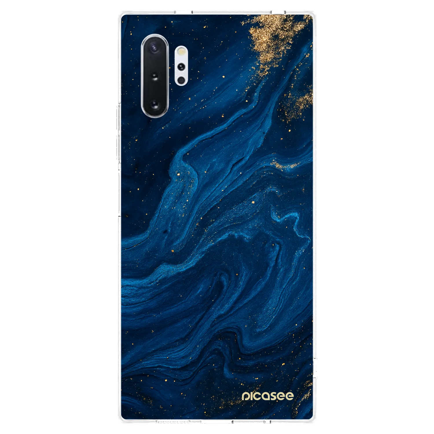 Picasee διαφανής θήκη σιλικόνης Samsung Galaxy Note 10+ N975F - Blue