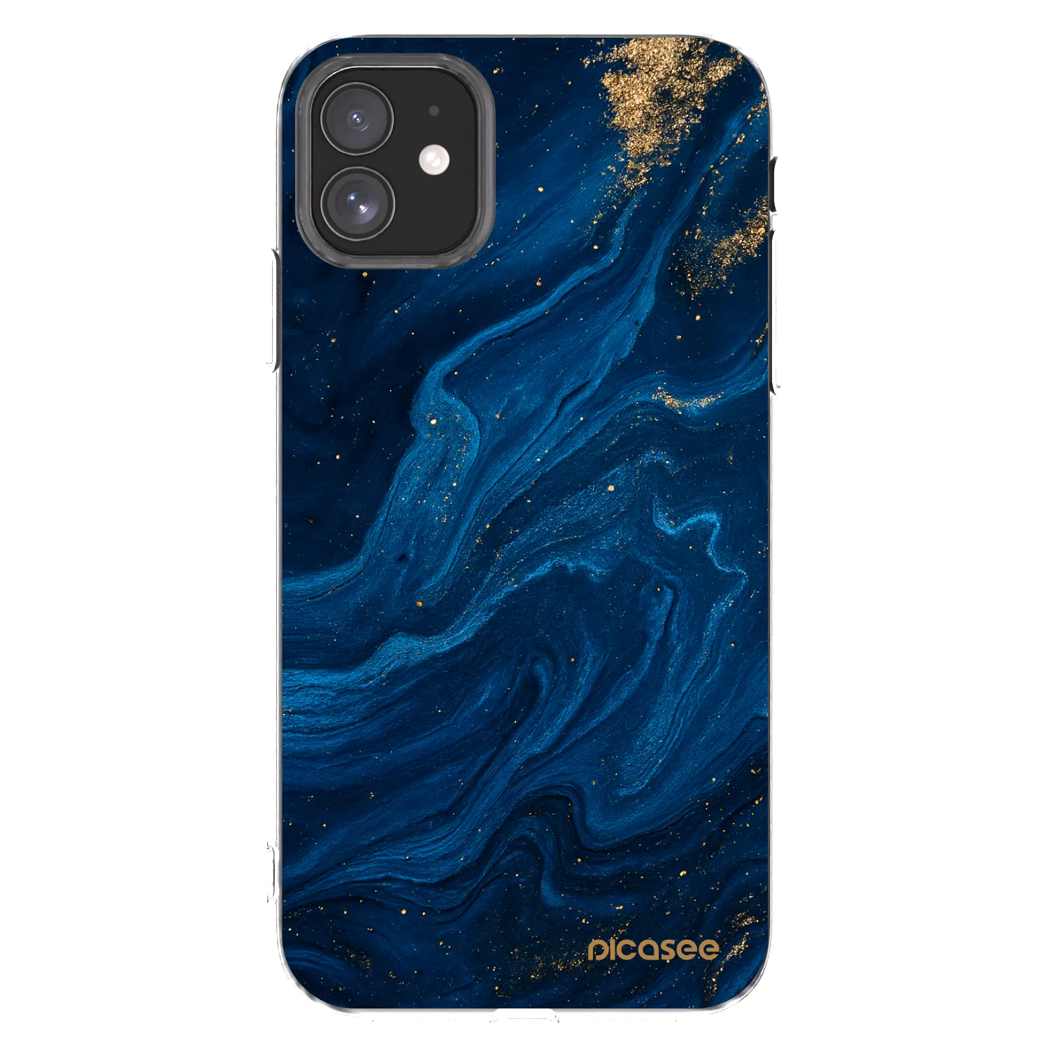Picasee διαφανής θήκη σιλικόνης Apple iPhone 11 - Blue