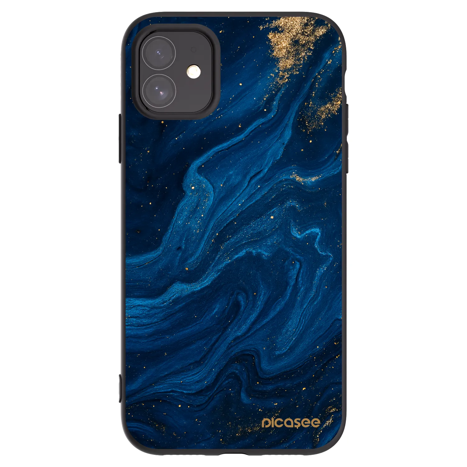 Picasee Μαύρη θήκη σιλικόνης για Apple iPhone 11 - Blue