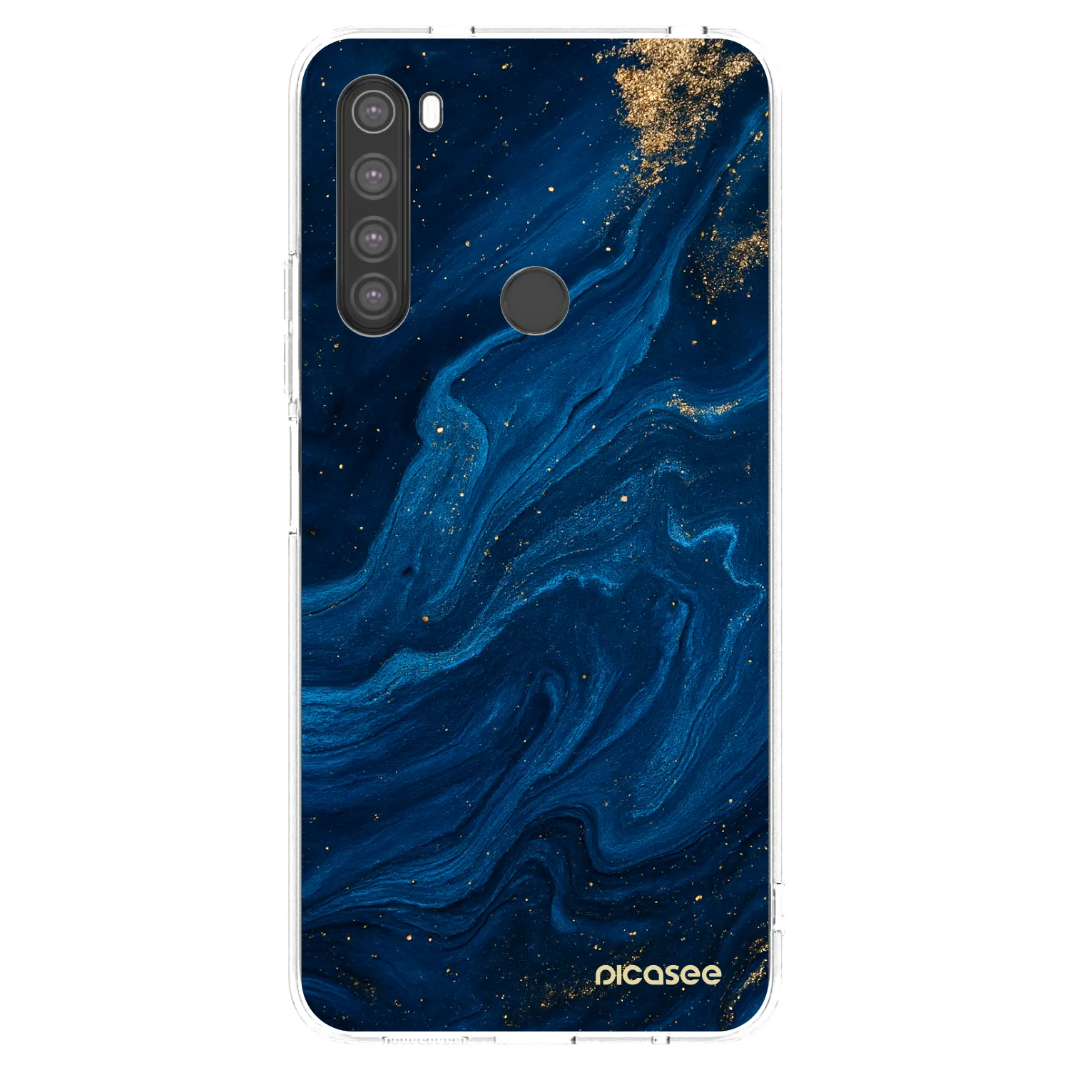 Picasee διαφανής θήκη σιλικόνης Xiaomi Redmi Note 8 - Blue