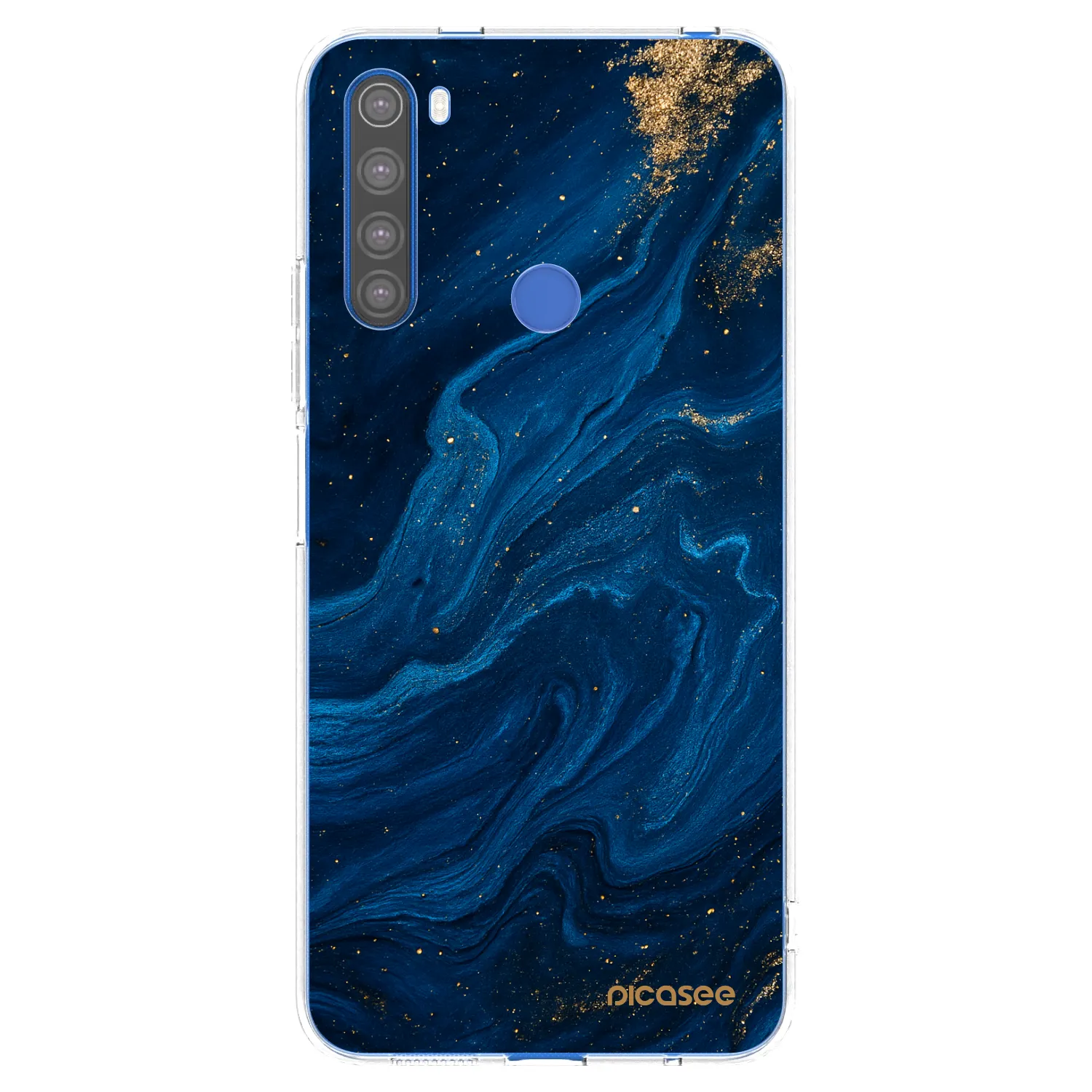 Picasee διαφανής θήκη σιλικόνης Xiaomi Redmi Note 8T - Blue