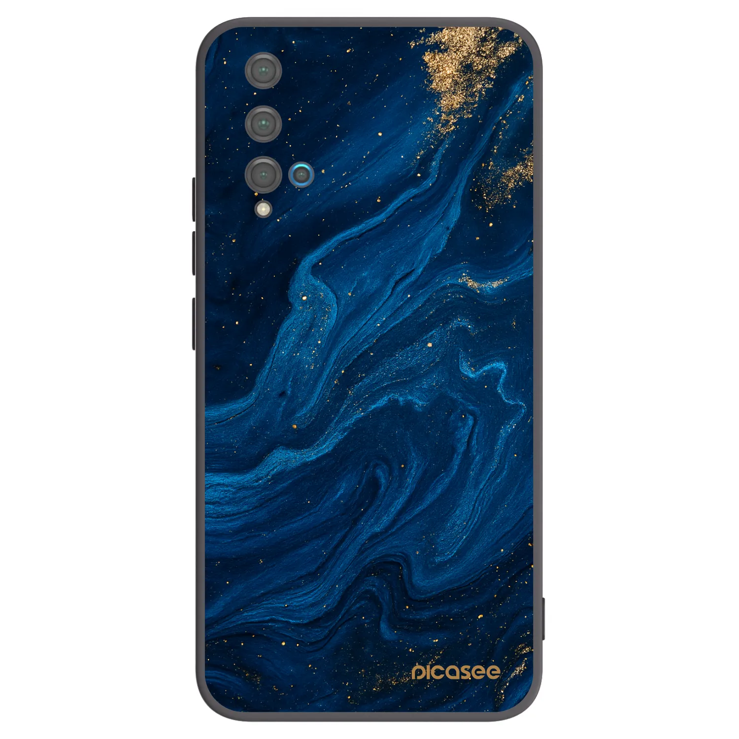 Picasee Μαύρη θήκη σιλικόνης για Huawei Nova 5T - Blue