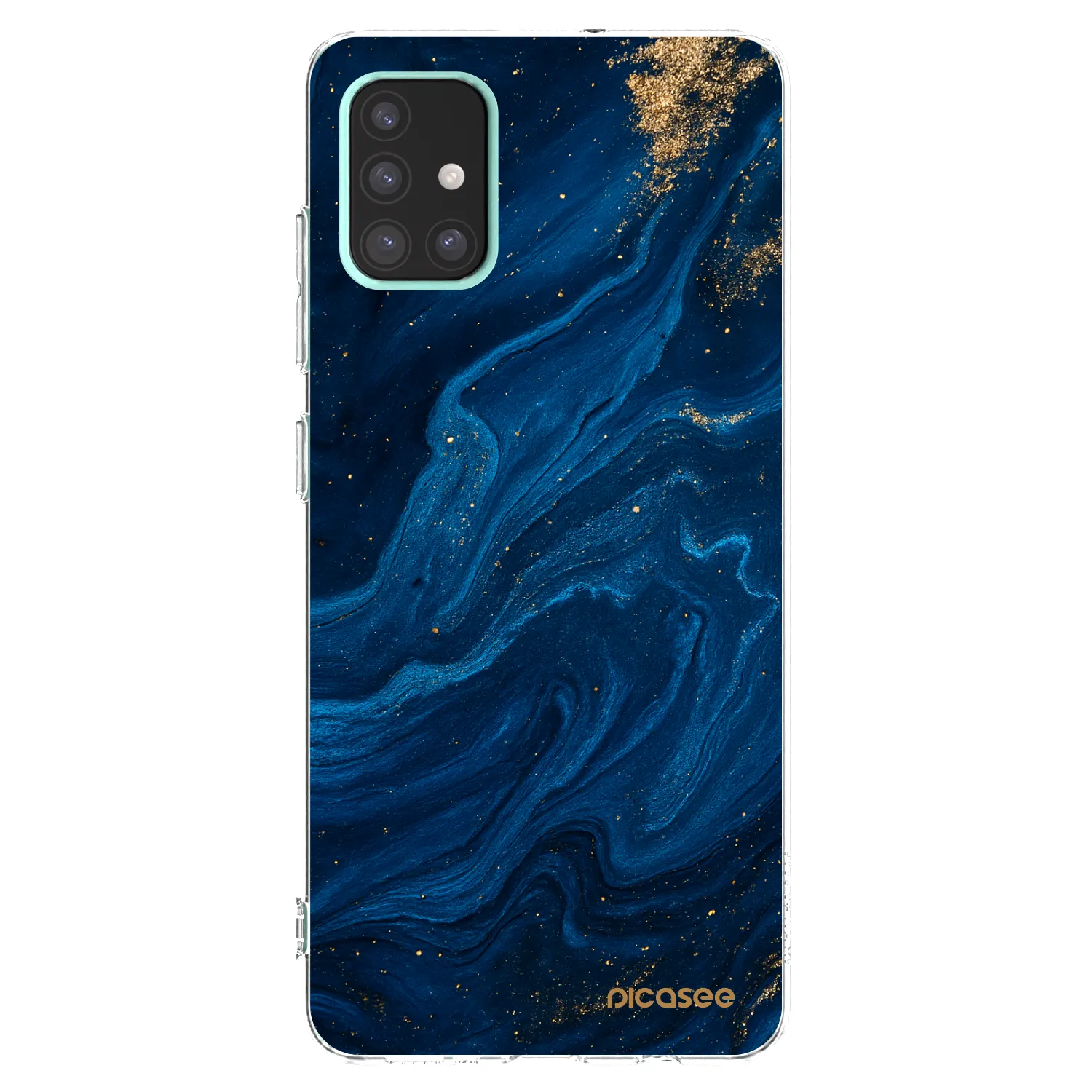 Picasee διαφανής θήκη σιλικόνης Samsung Galaxy A51 A515F - Blue
