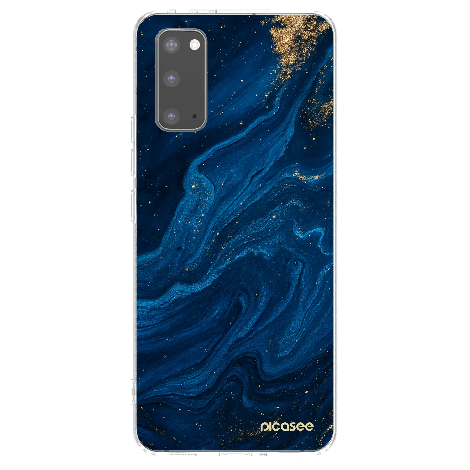 Picasee διαφανής θήκη σιλικόνης Samsung Galaxy S20 G980F - Blue