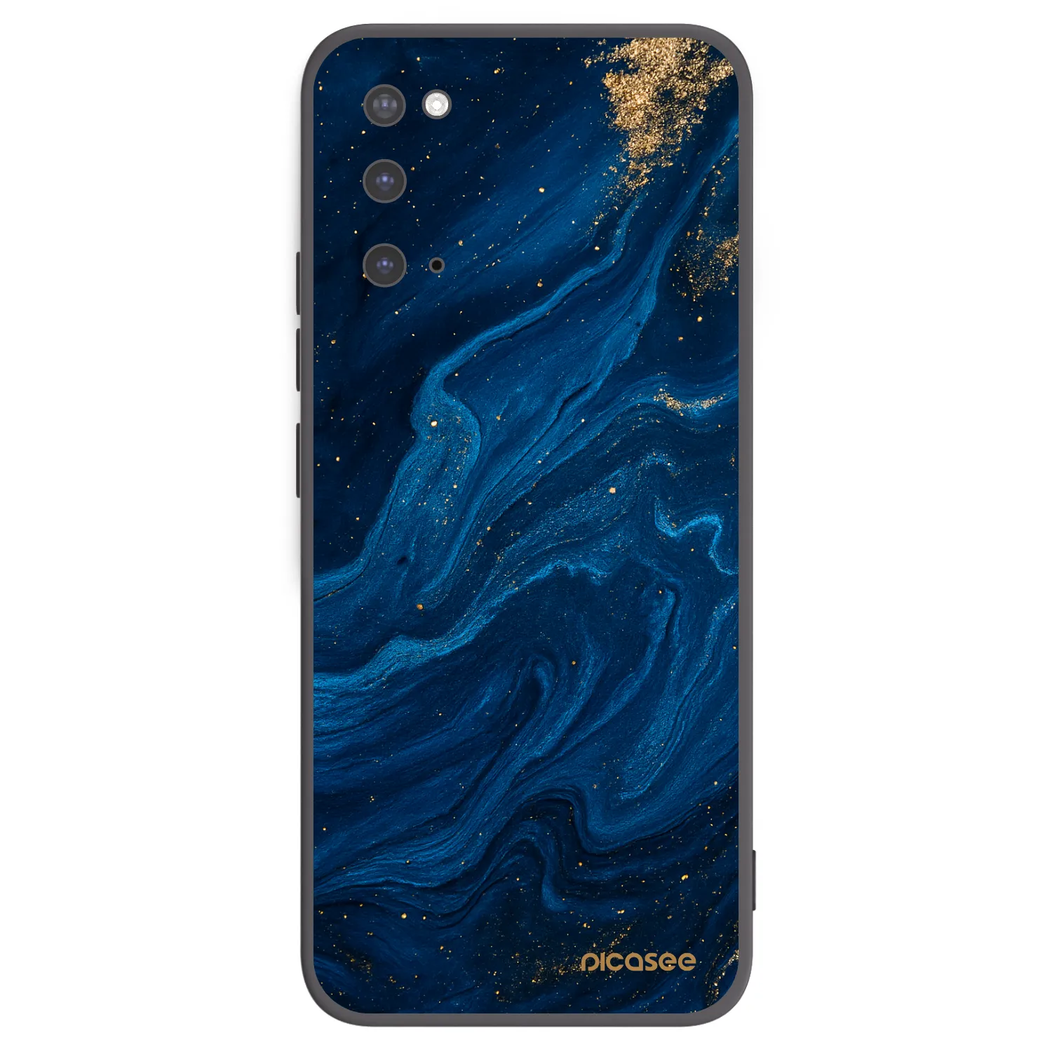 Picasee Μαύρη θήκη σιλικόνης για Samsung Galaxy S20 G980F - Blue