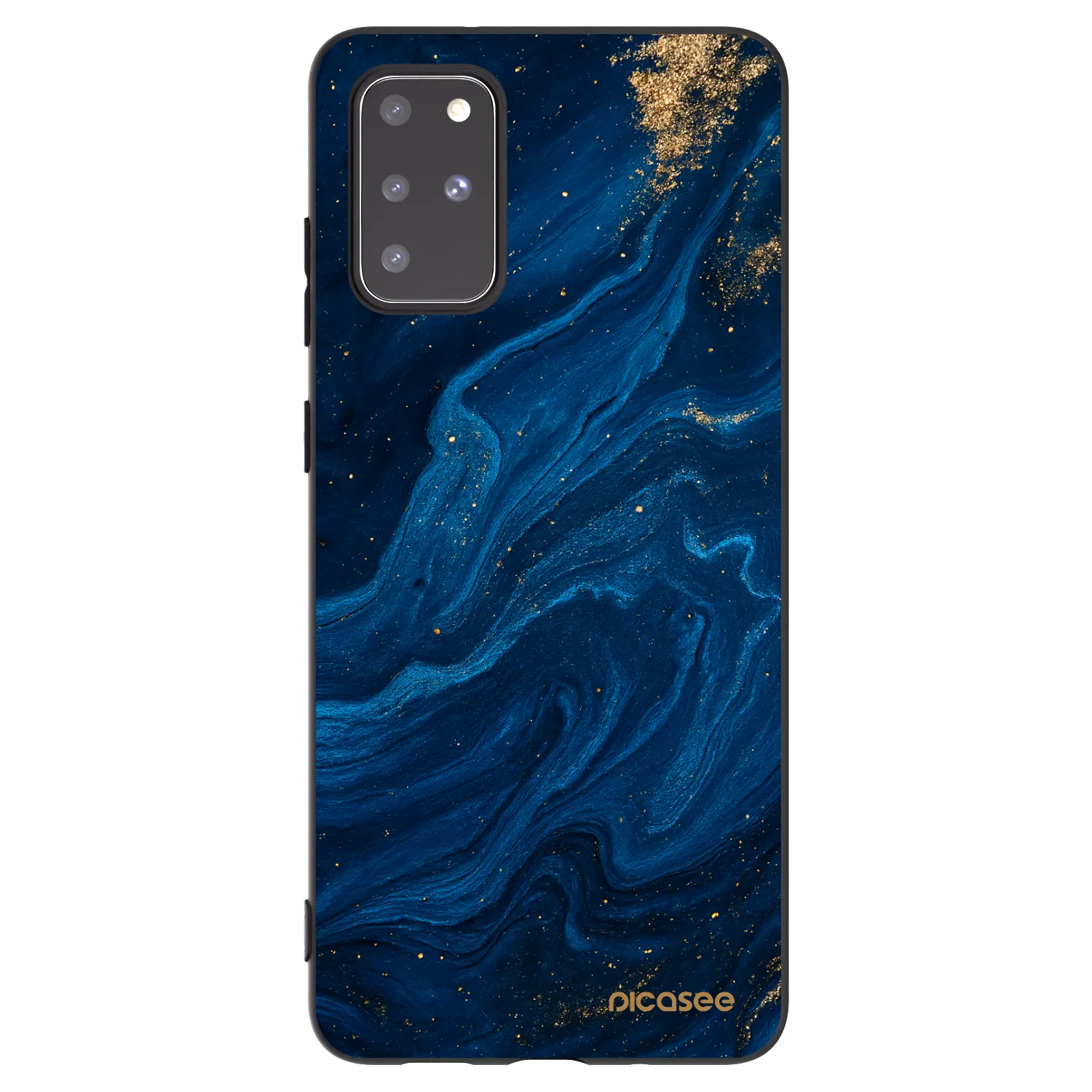 Picasee Μαύρη θήκη σιλικόνης για Samsung Galaxy S20+ G985F - Blue
