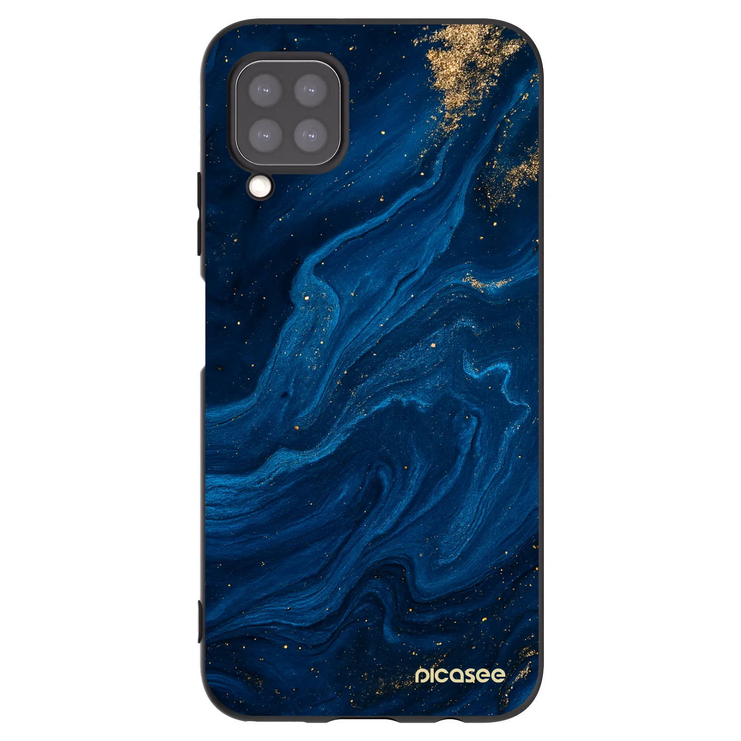 Picasee Μαύρη θήκη σιλικόνης για Huawei P40 Lite - Blue