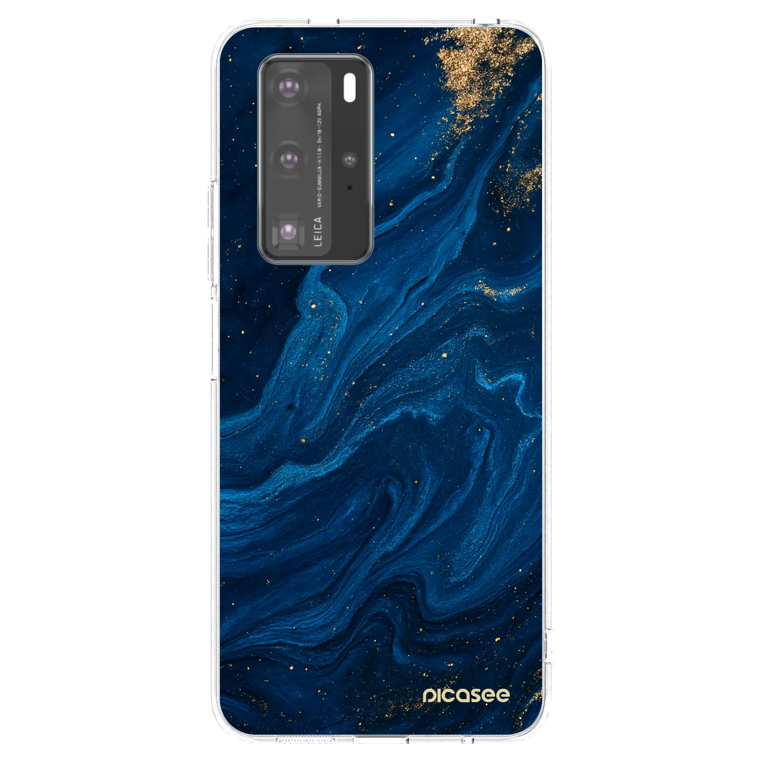 Picasee διαφανής θήκη σιλικόνης Huawei P40 Pro - Blue