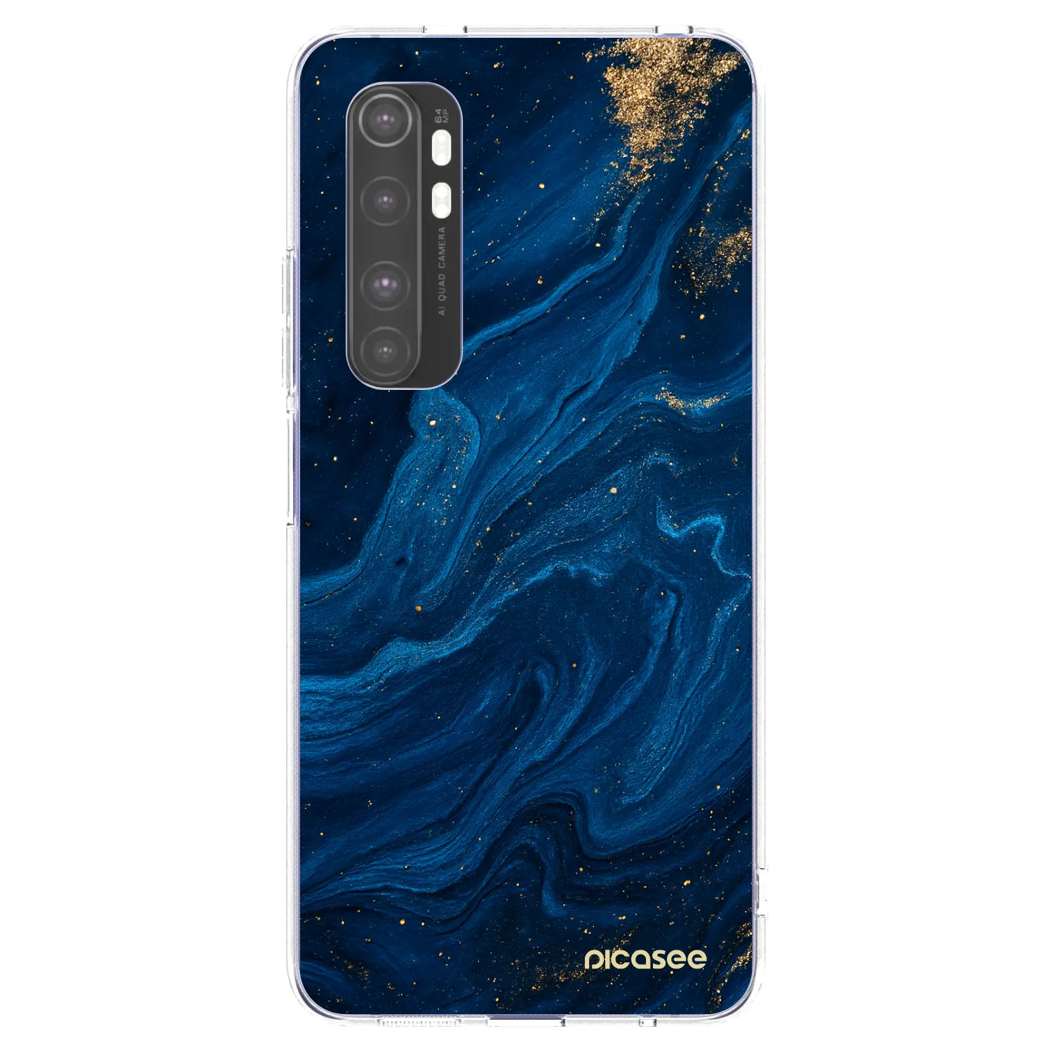 Picasee διαφανής θήκη σιλικόνης Xiaomi Mi Note 10 Lite - Blue