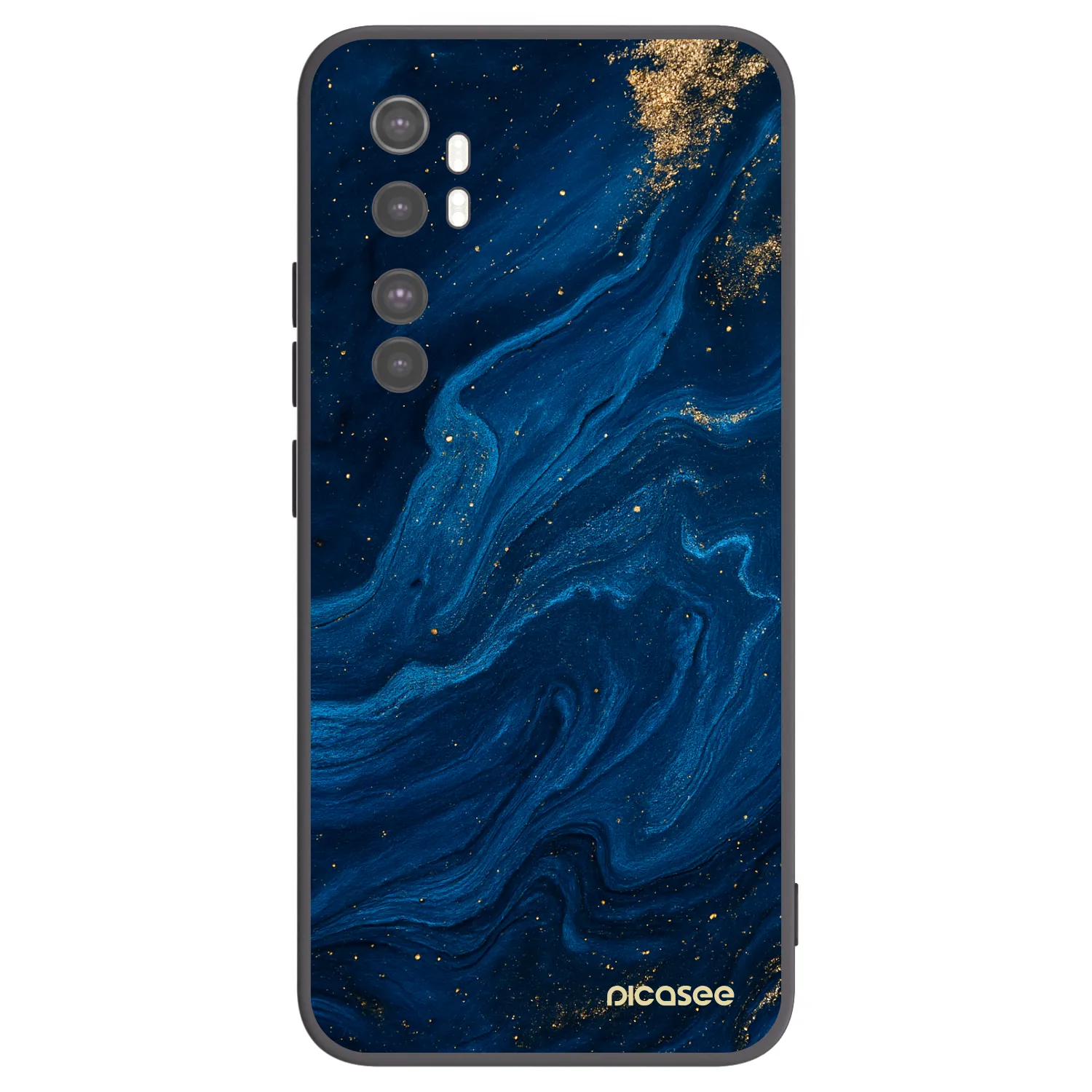 Picasee Μαύρη θήκη σιλικόνης για Xiaomi Mi Note 10 Lite - Blue