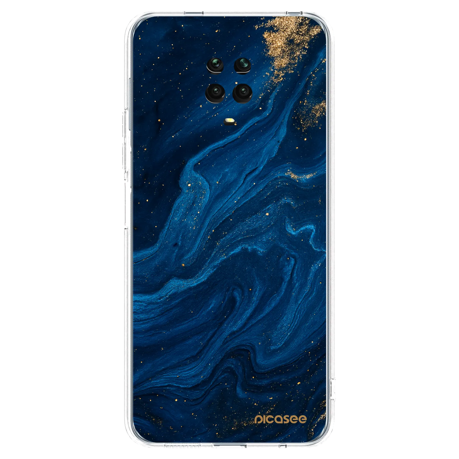 Picasee διαφανής θήκη σιλικόνης Xiaomi Redmi Note 9S - Blue