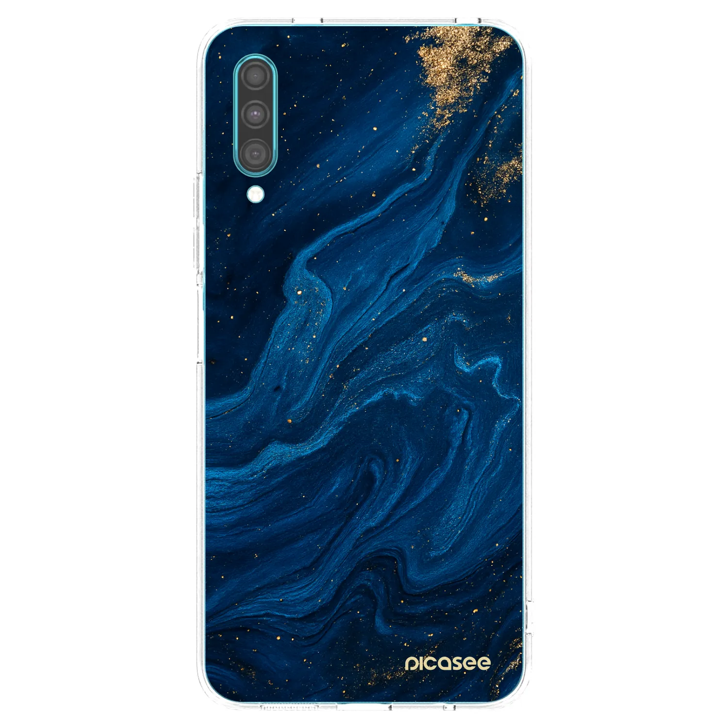 Picasee διαφανής θήκη σιλικόνης Samsung Galaxy A30s A307F - Blue