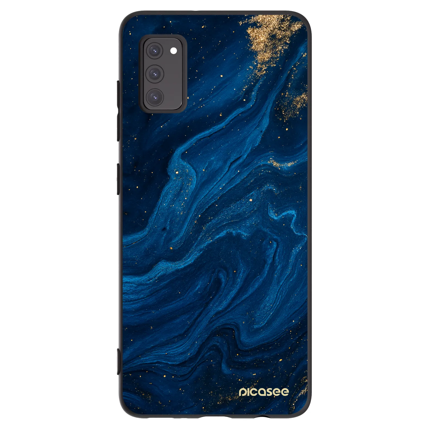 Picasee Μαύρη θήκη σιλικόνης για Samsung Galaxy A41 A415F - Blue
