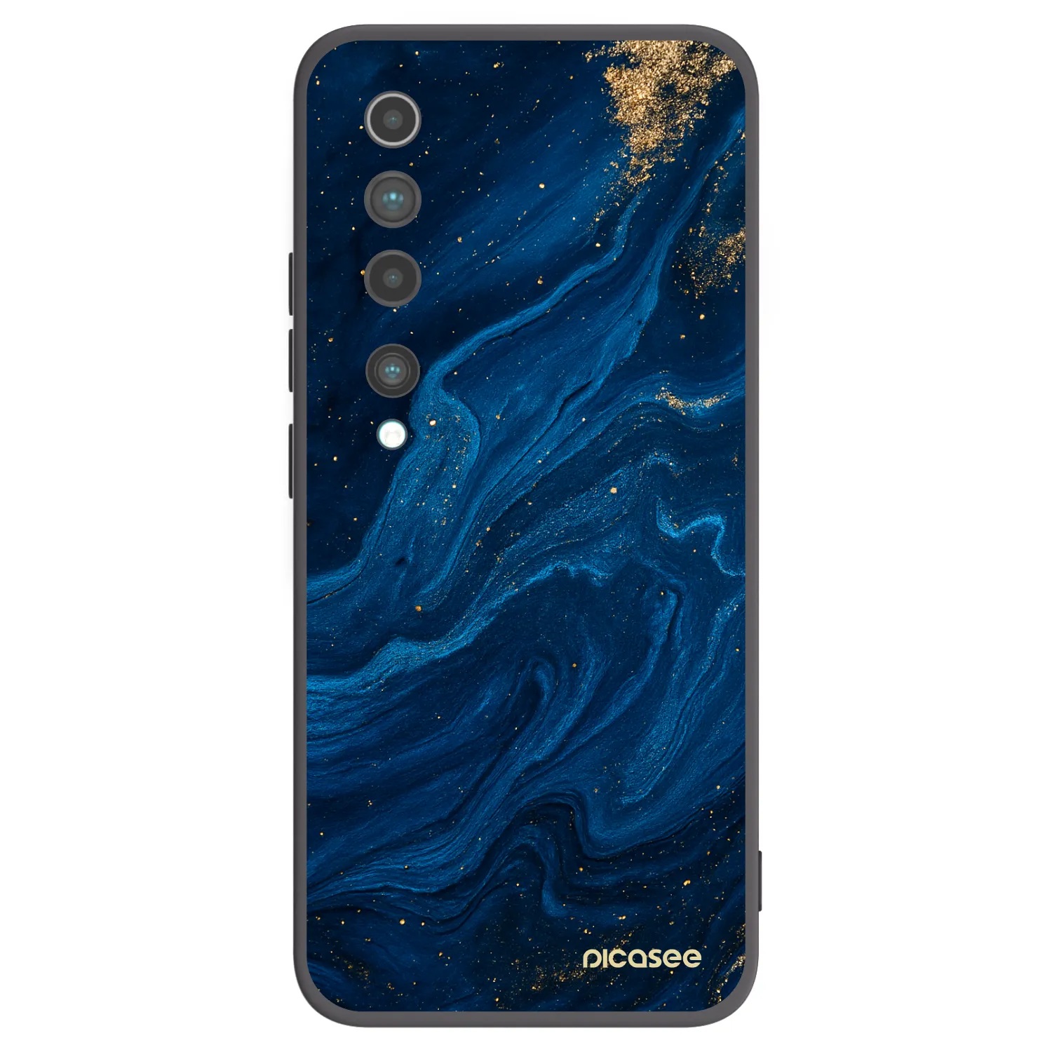 Picasee Μαύρη θήκη σιλικόνης για Xiaomi Mi 10 - Blue