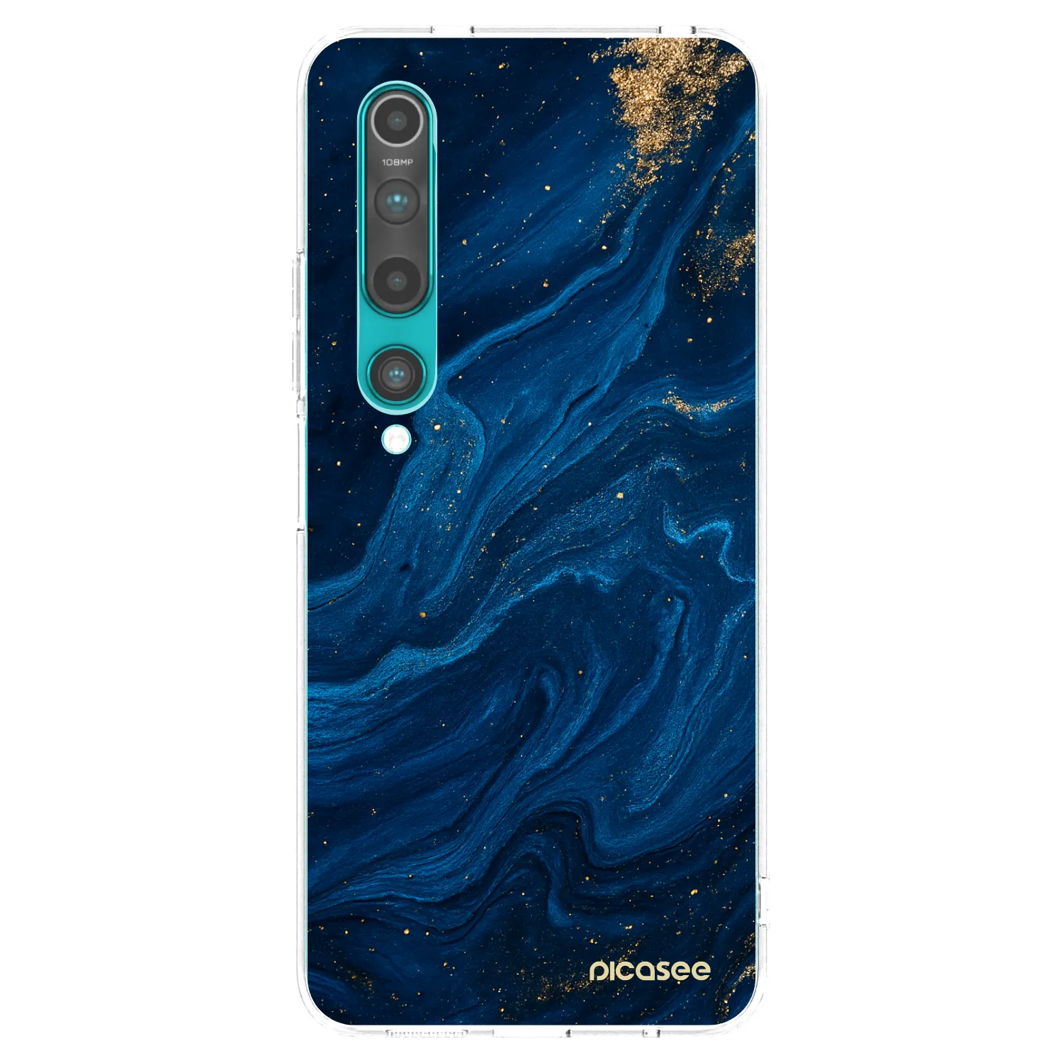 Picasee διαφανής θήκη σιλικόνης Xiaomi Mi 10 - Blue